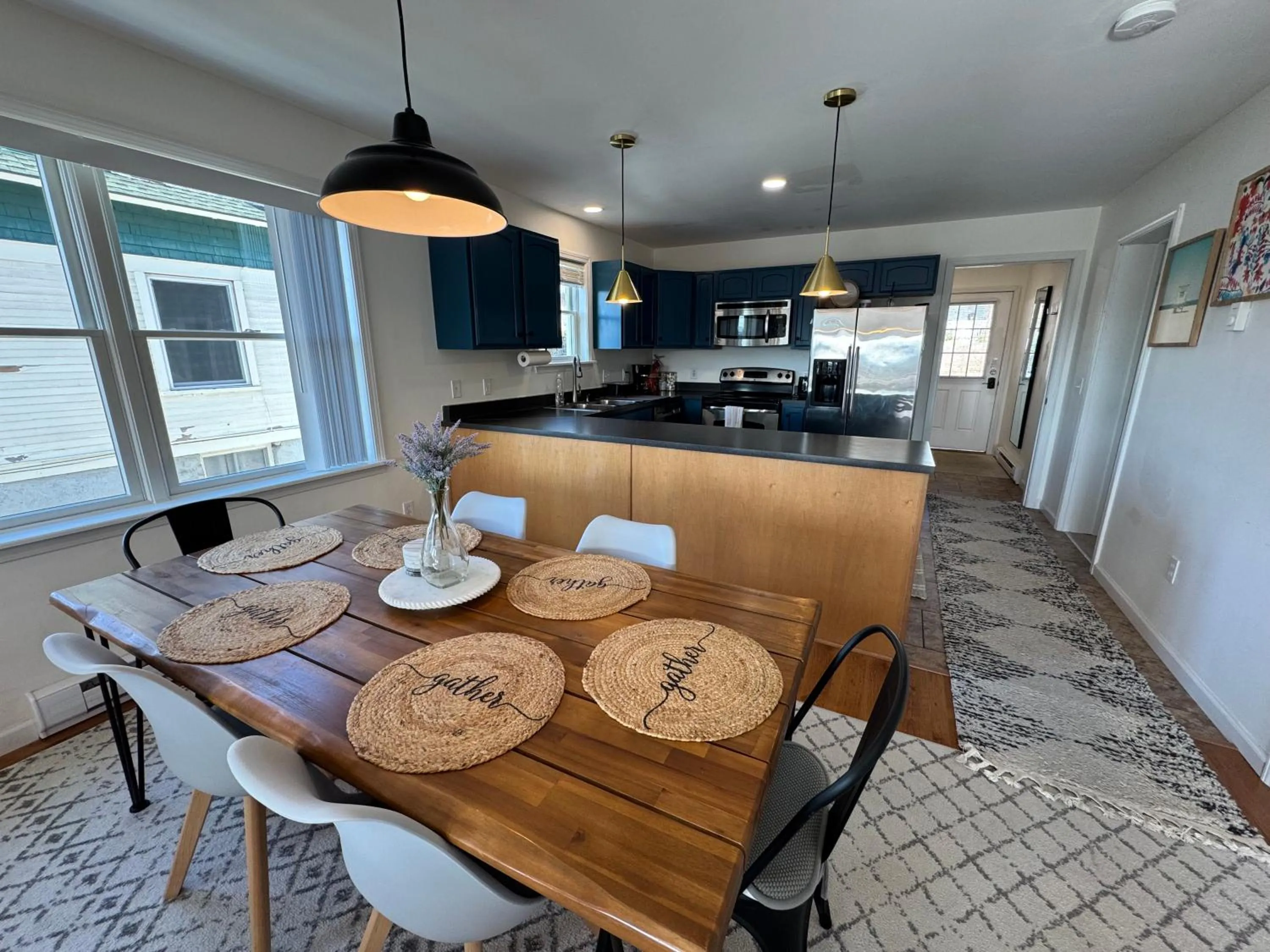 Dining area in Central Lake Placid Mountain Views