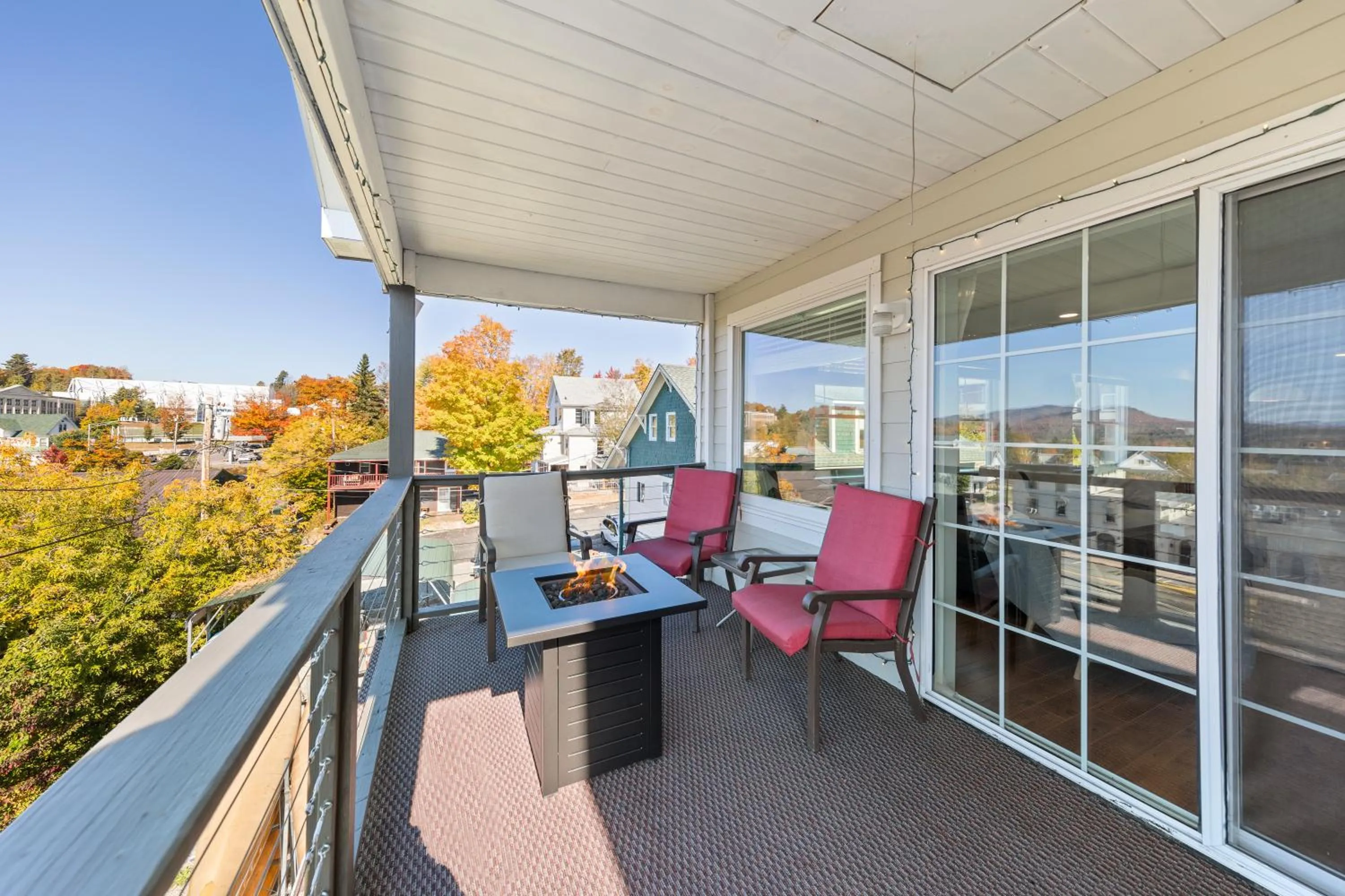 Patio in Central Lake Placid Mountain Views