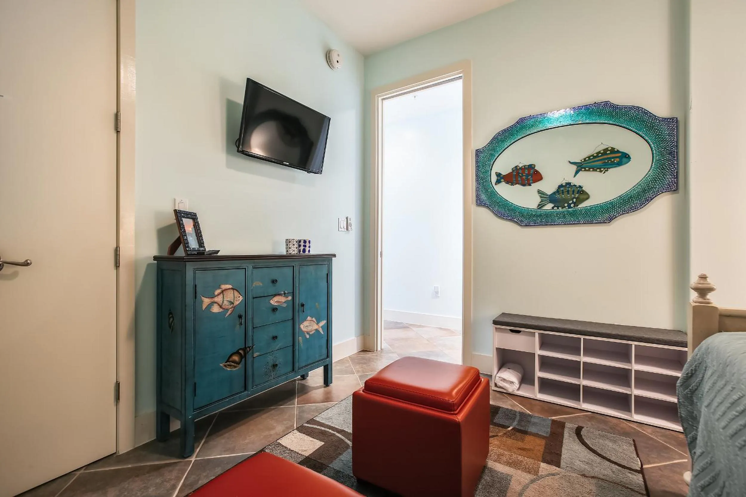 Living room in Diamond Beach 608-Blue Lagoon