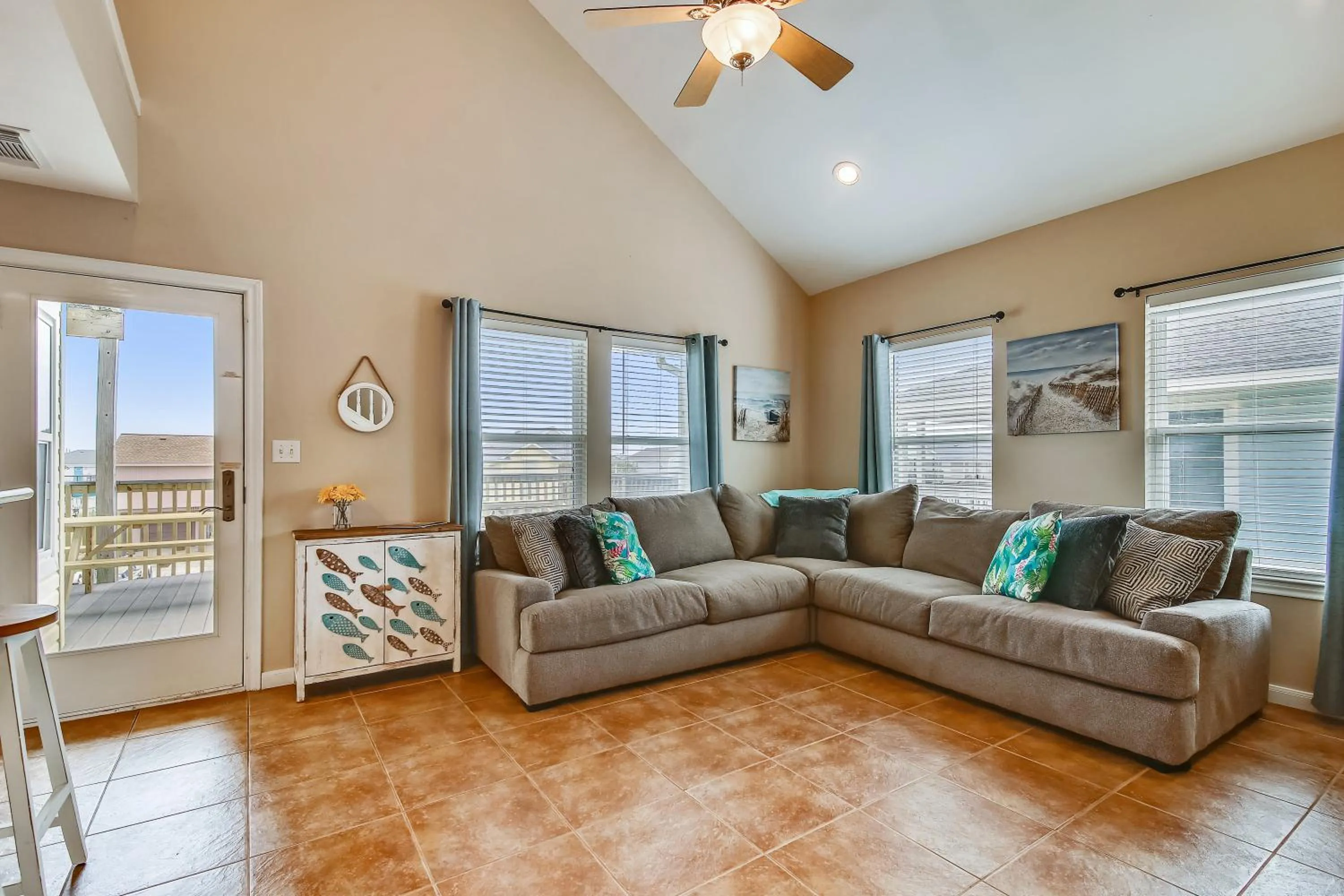 Living room in Sunflower Surf