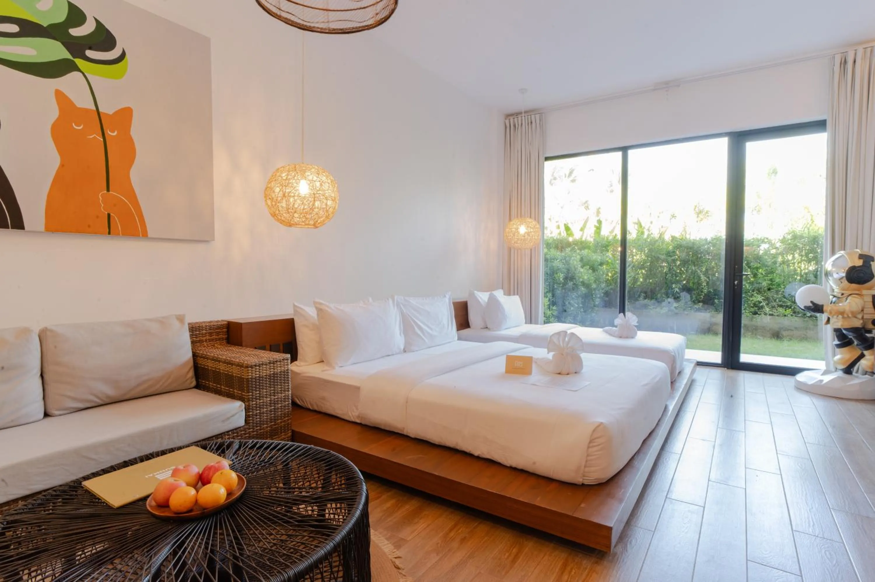 Bed in Nacpan Beach Resort Managed by H Hospitality - Newly Renovated