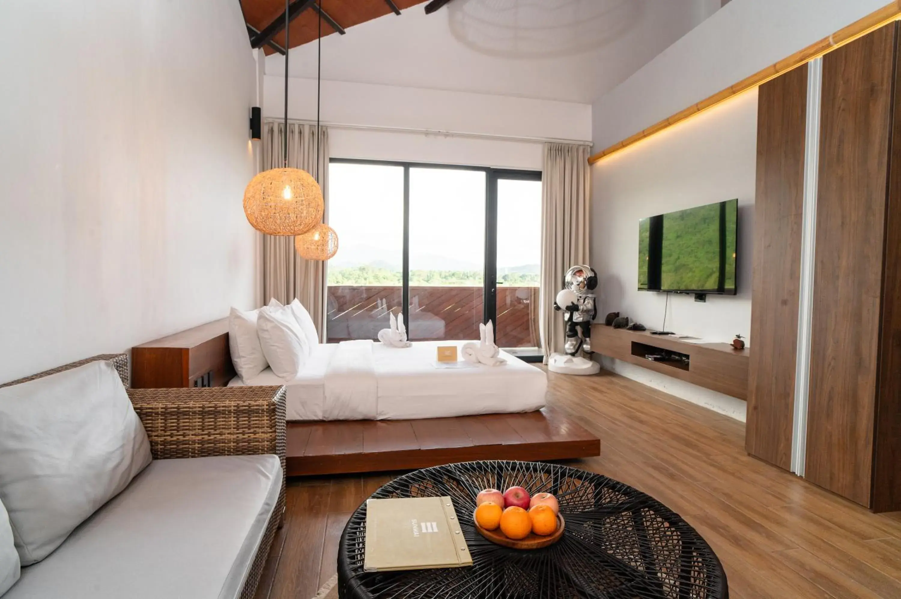 Deluxe Queen Room with Balcony & Mountain View in Nacpan Beach Resort Managed by H Hospitality Group Deluxe Queen Room with Balcony & Mountain View in Nacpan Beach Resort Managed by H Hospitality Group