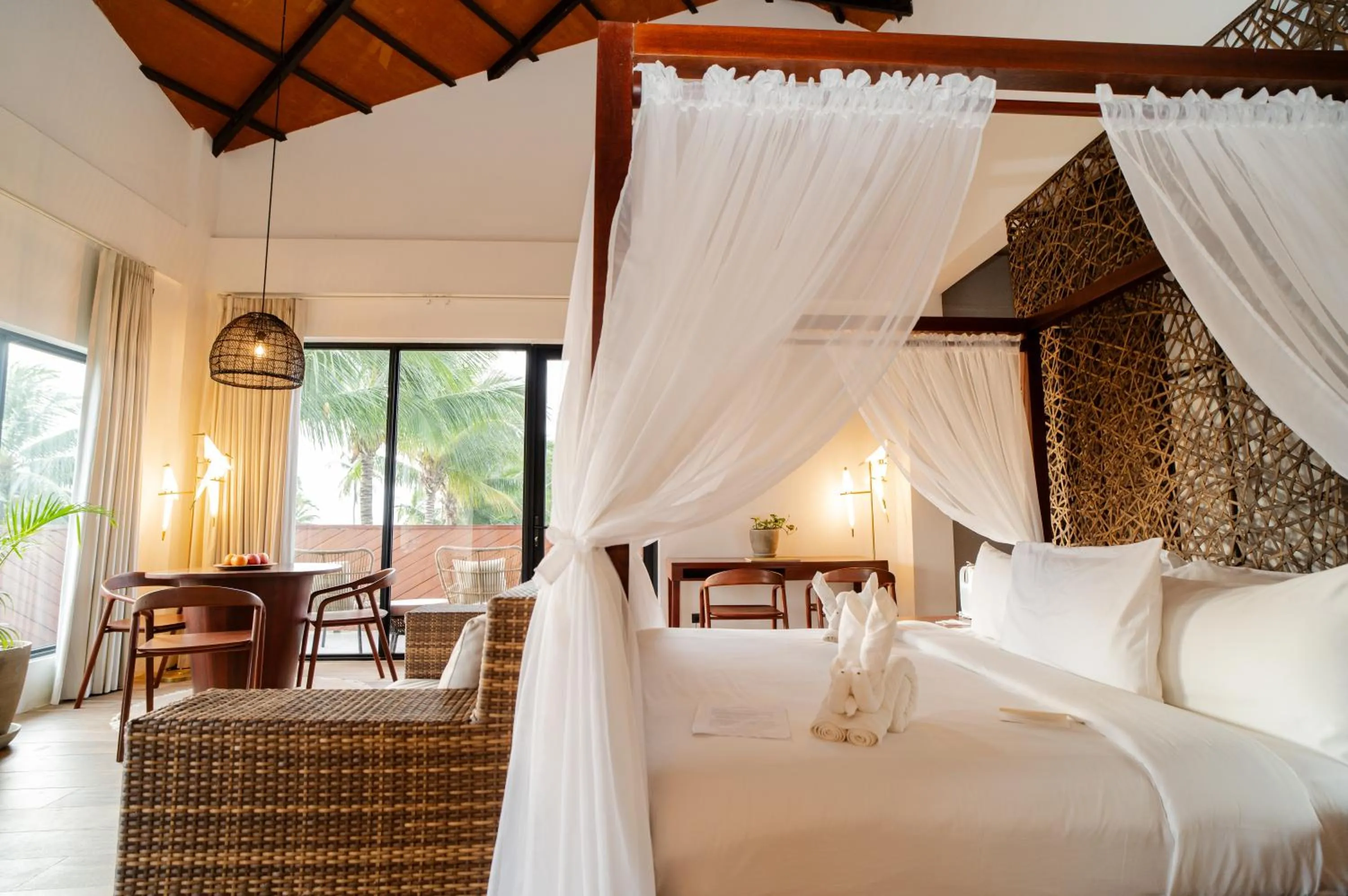 Bed in Nacpan Beach Resort Managed by H Hospitality - Newly Renovated
