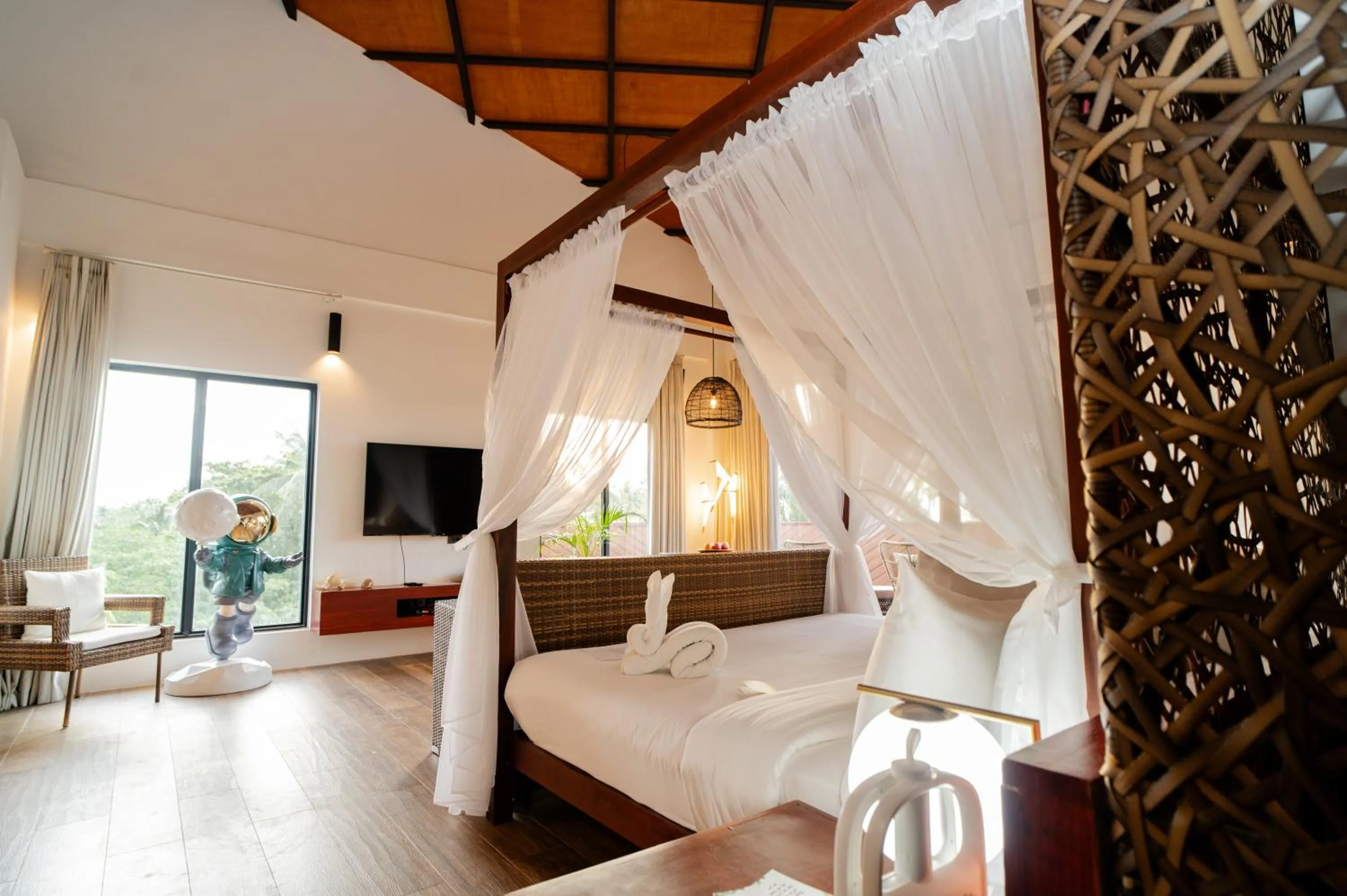 Bed in Nacpan Beach Resort Managed by H Hospitality - Newly Renovated