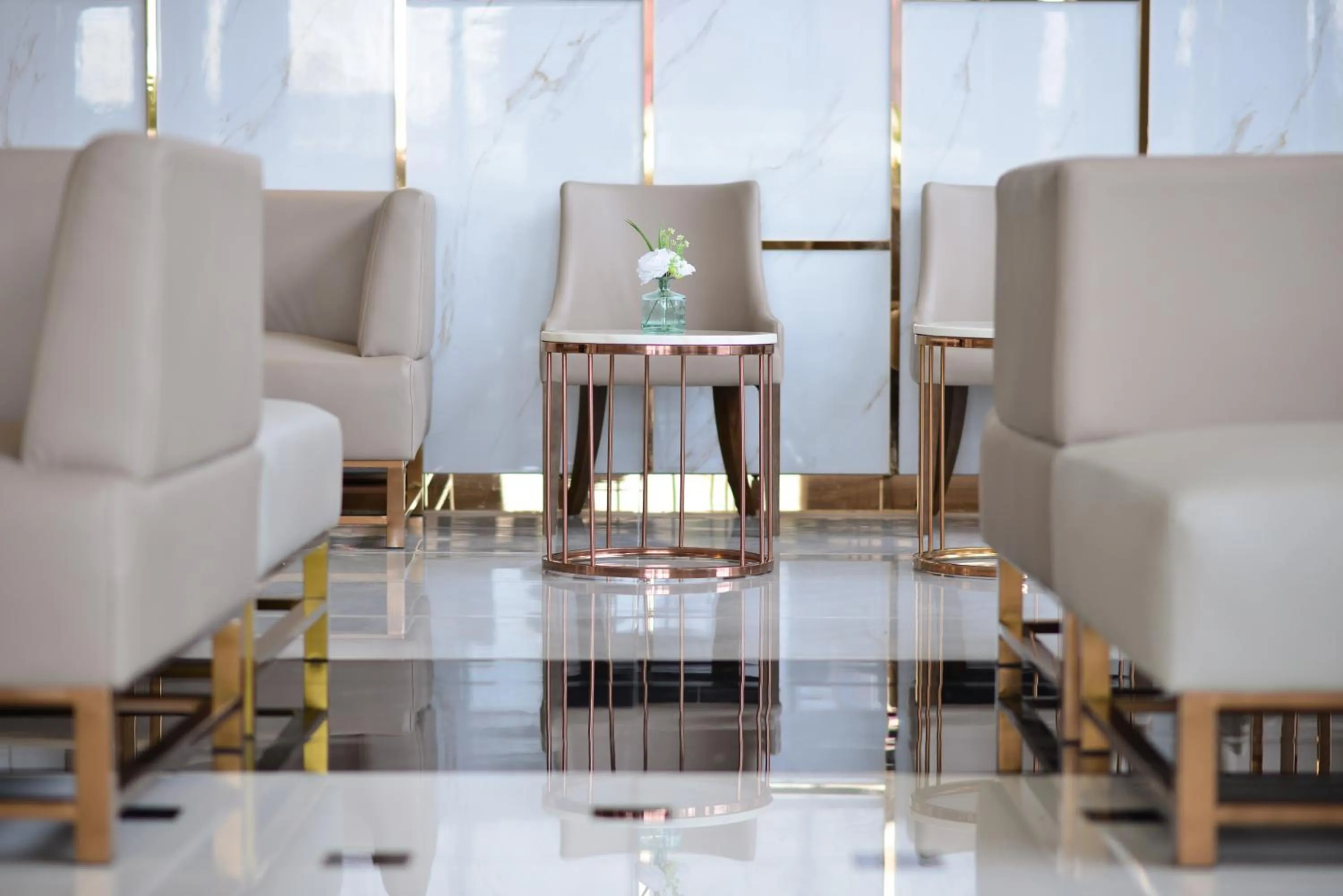 Lobby or reception in Grand BS Airport Hotel Suvarnabhumi