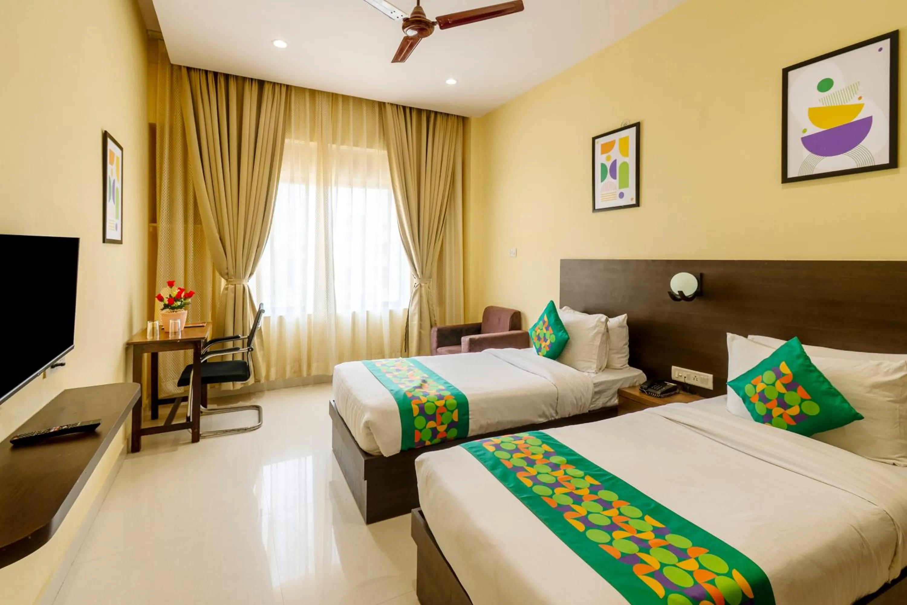 Bedroom, Bed in Treebo Little Budhha