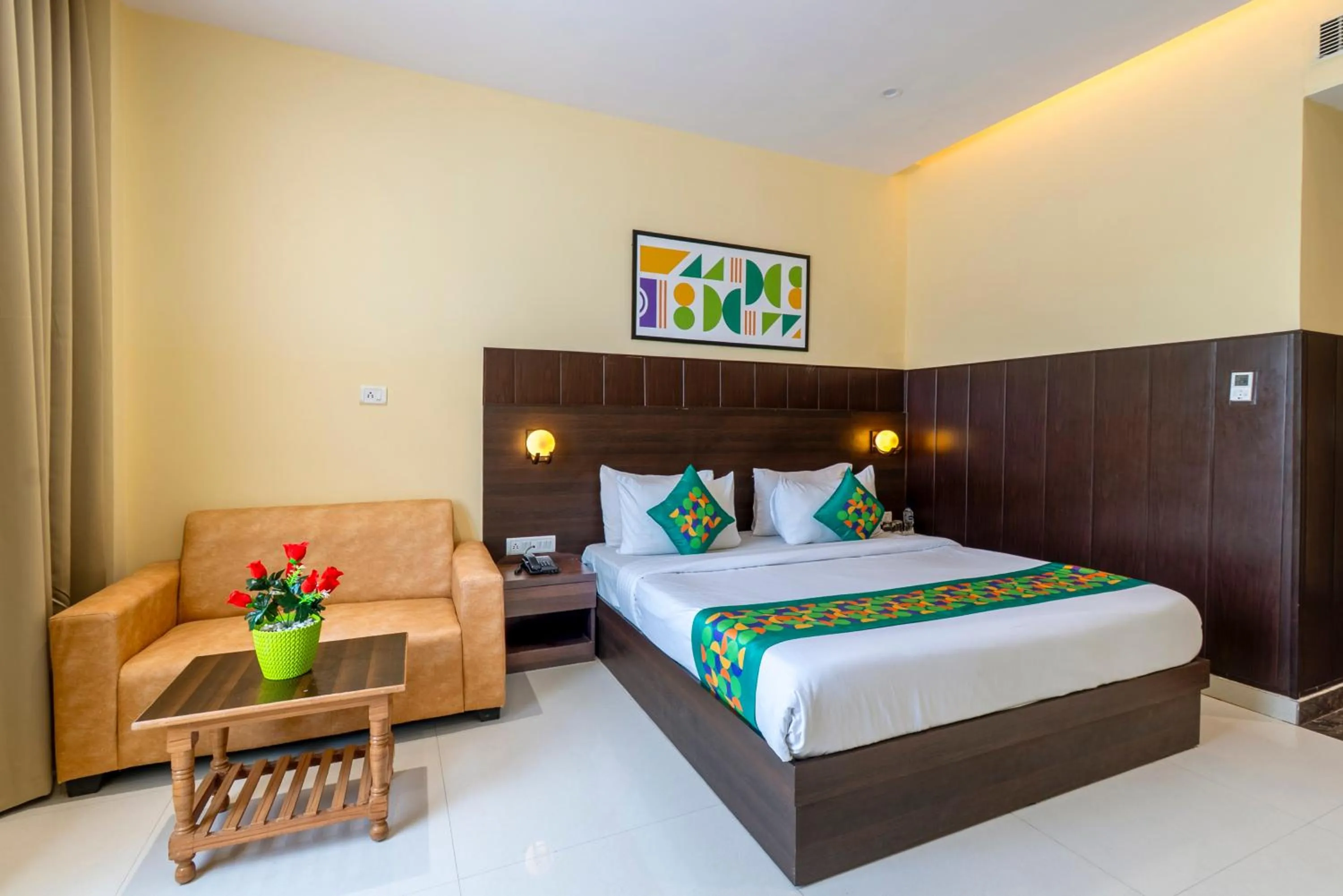 Bedroom, Bed in Treebo Little Budhha