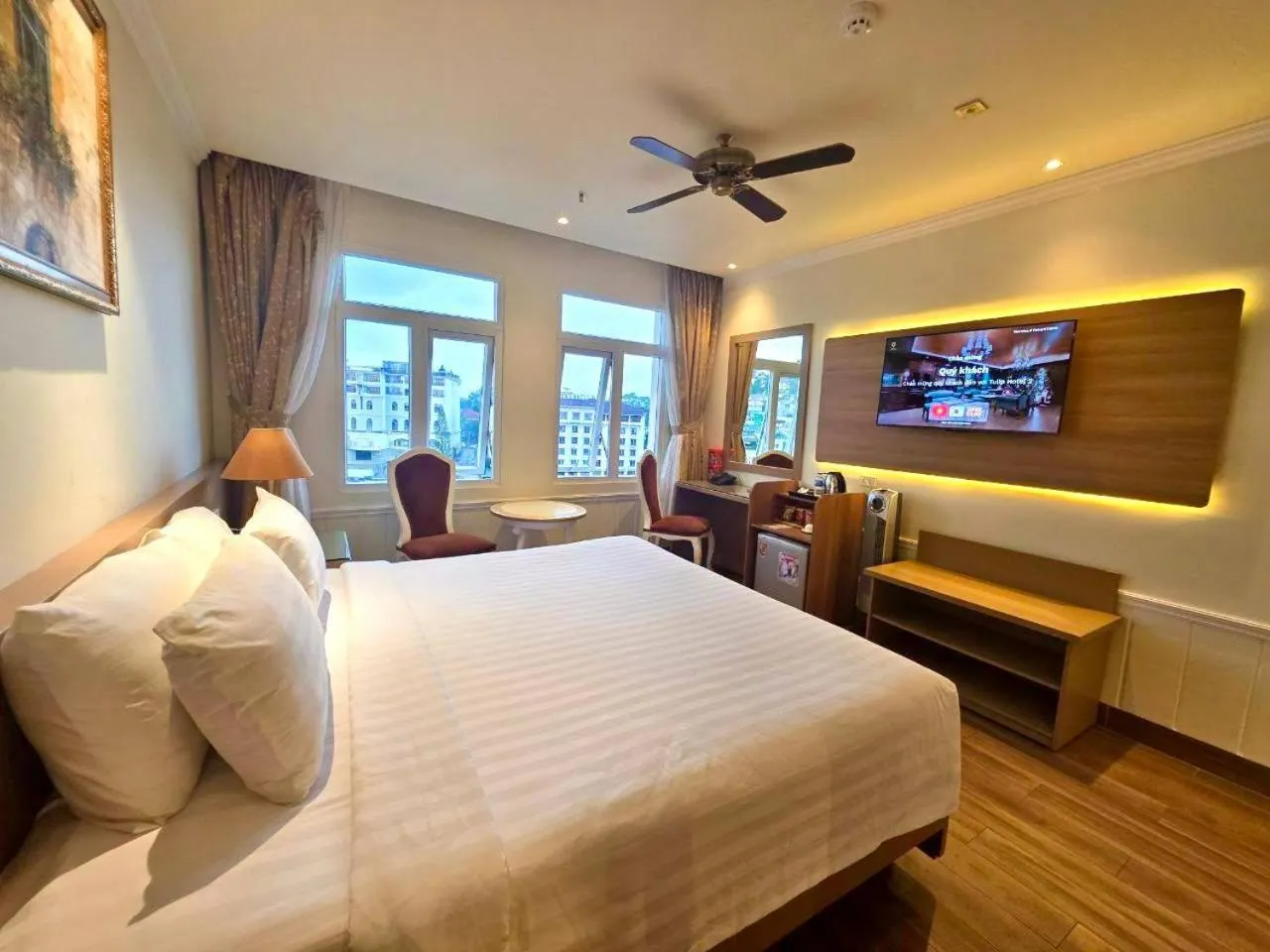 Bed in Tulip Hotel 2