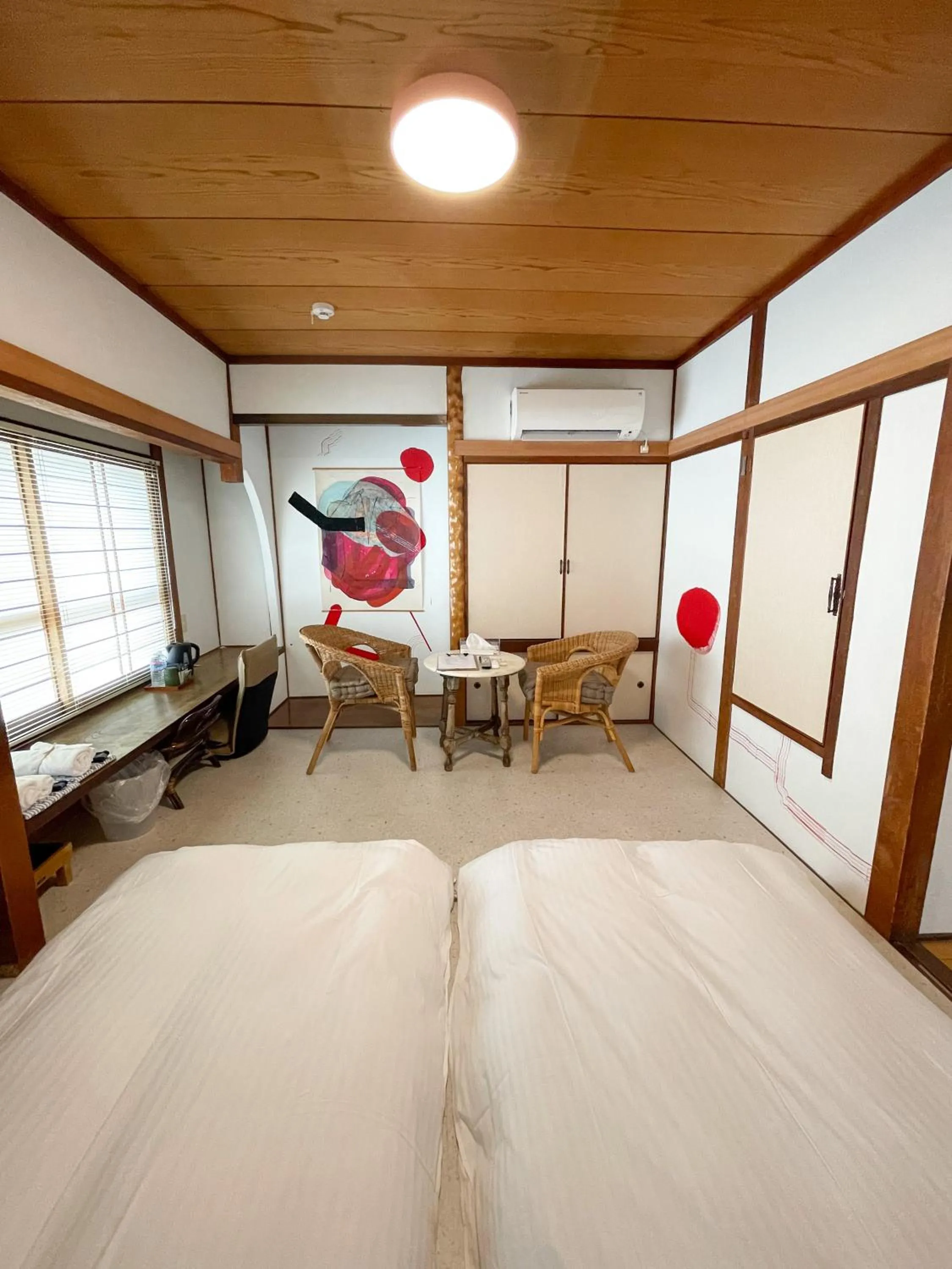 Bed in Kikusui Ryokan