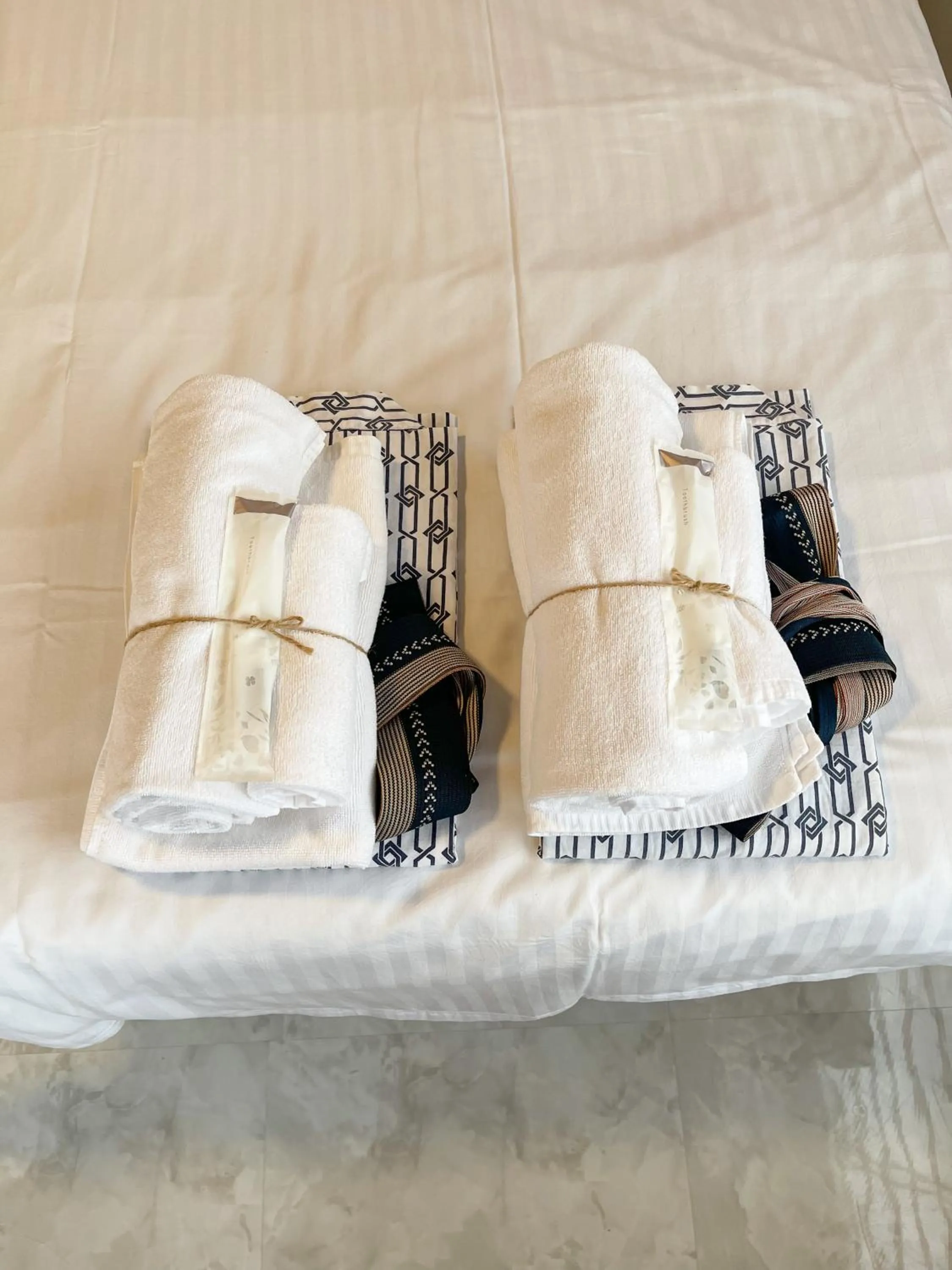 Bed in Kikusui Ryokan