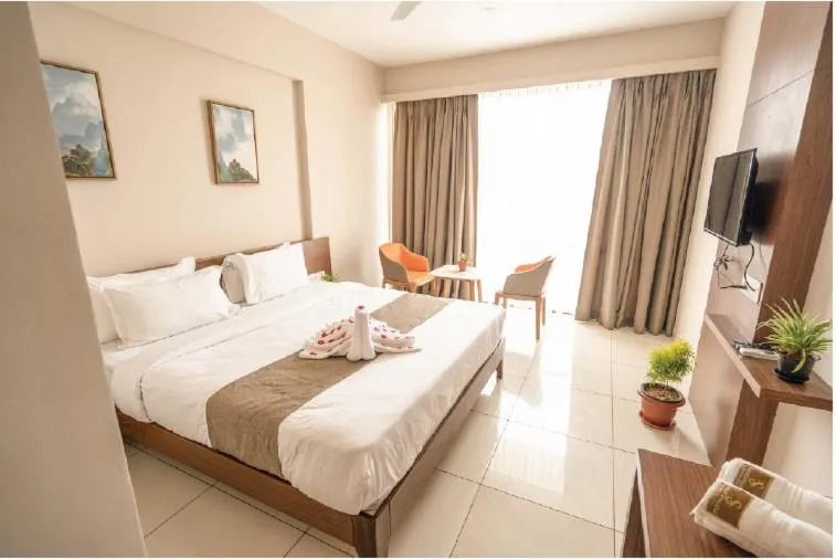 View (from property/room), Bed in Samasth Palatial