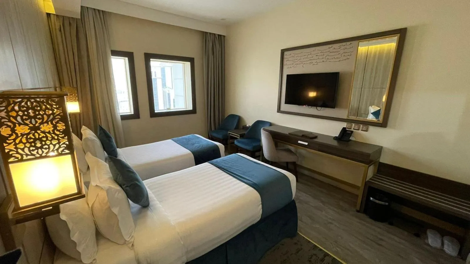 Bed in Al Ebaa Hotel