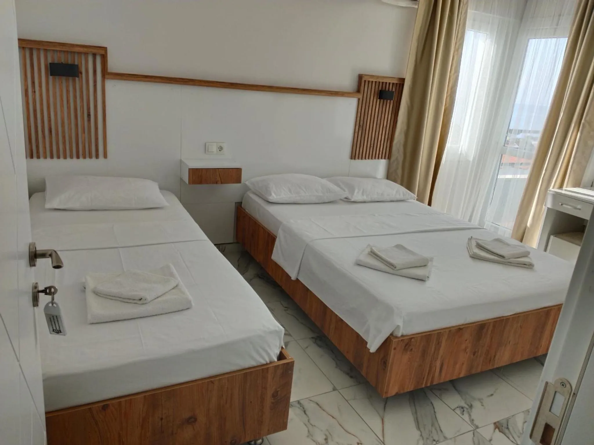 Bed in ALİBABAM APART OTEL