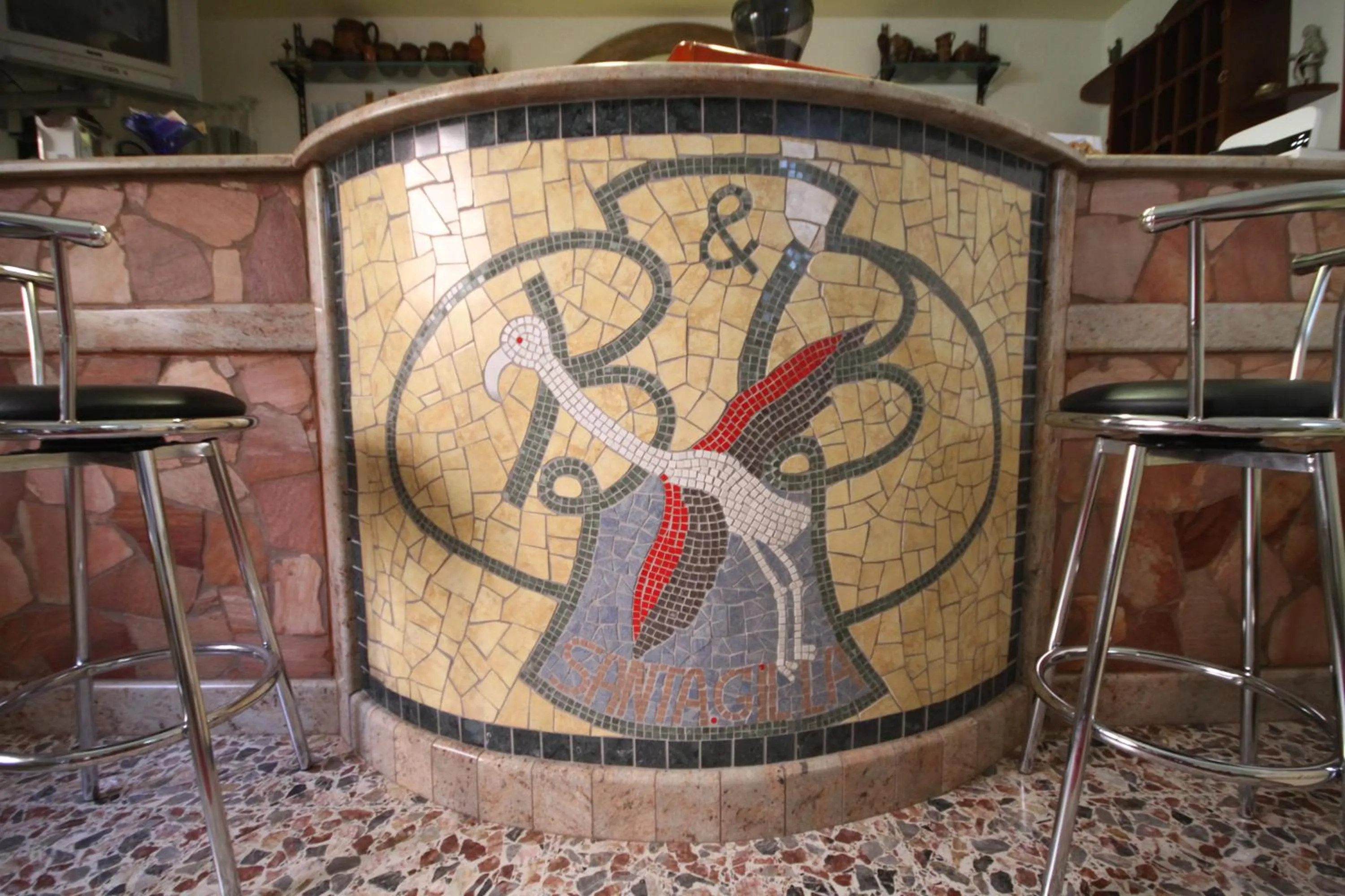 Decorative detail in B&B Santa Gilla