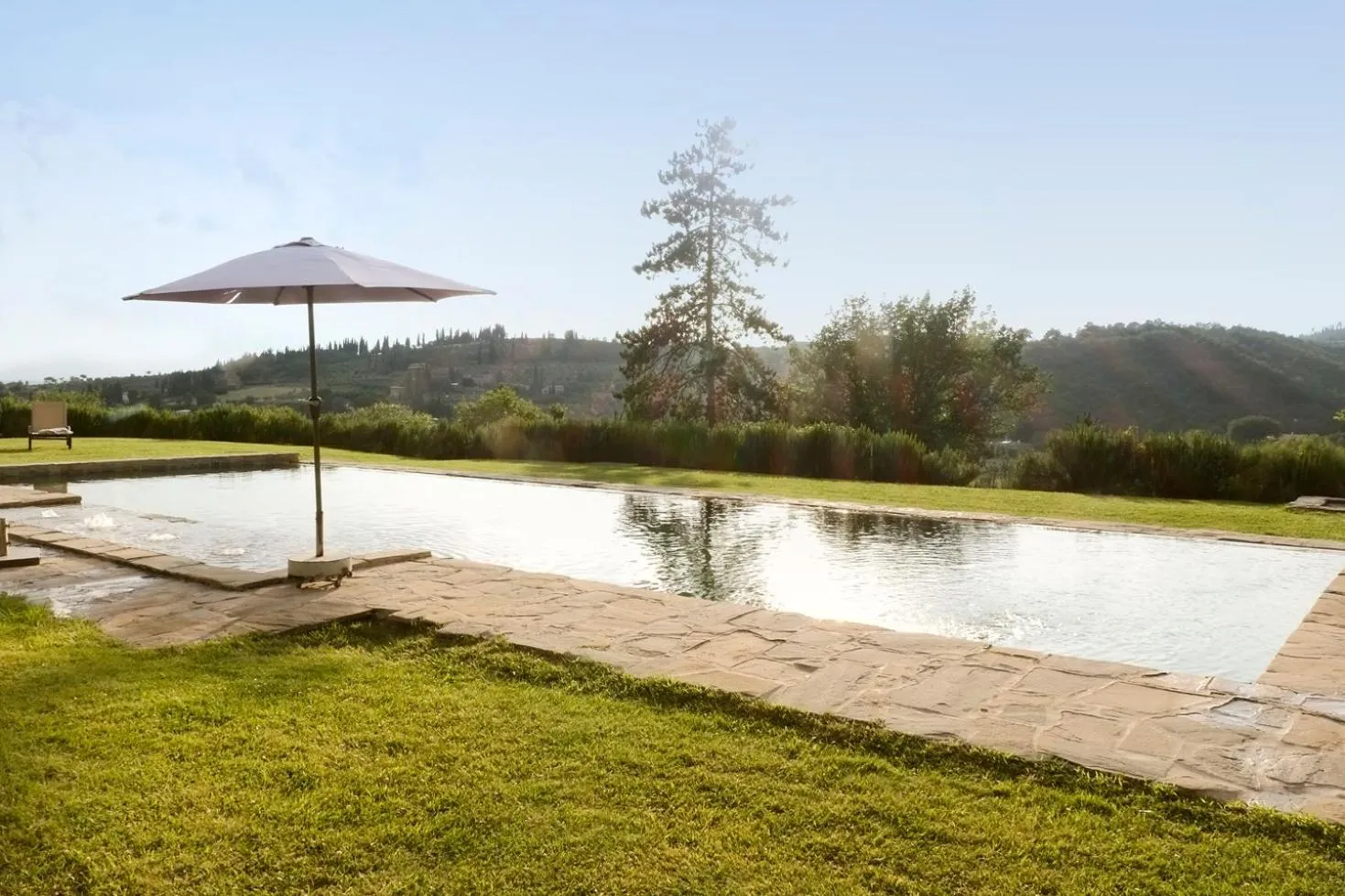 Pool view in Relais La Torre