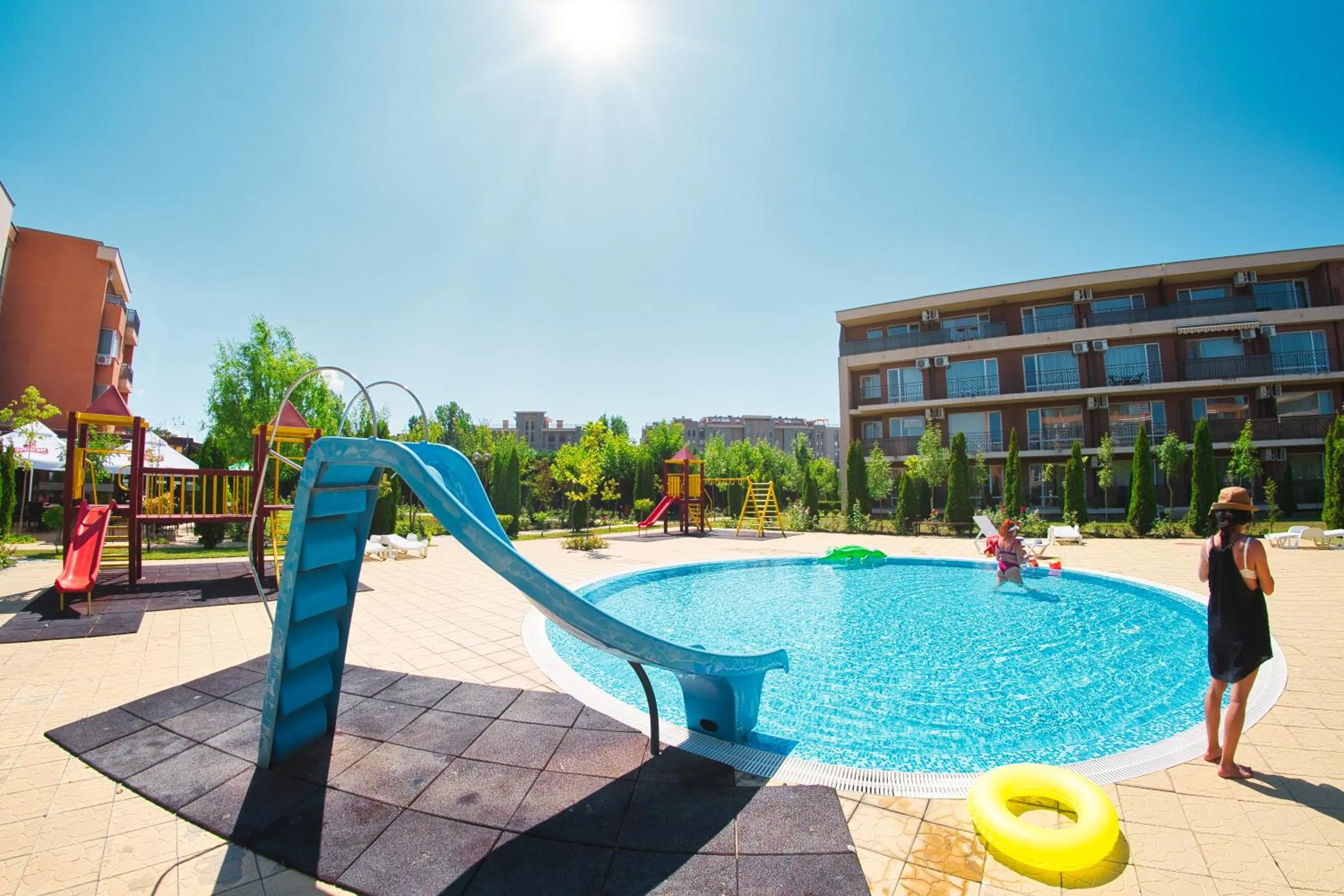 Pool view in Orchid Fort Garden