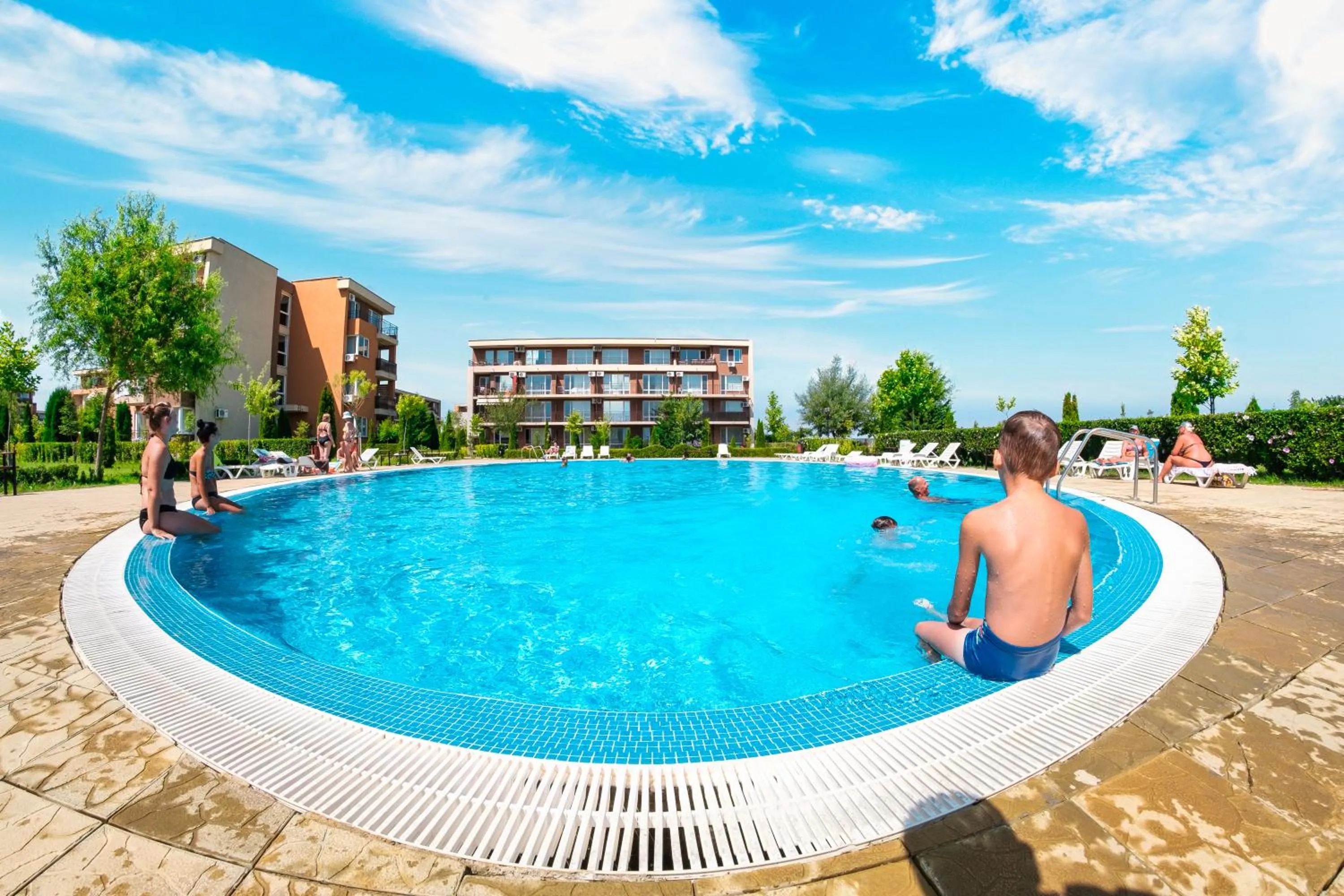 Pool view in Orchid Fort Garden