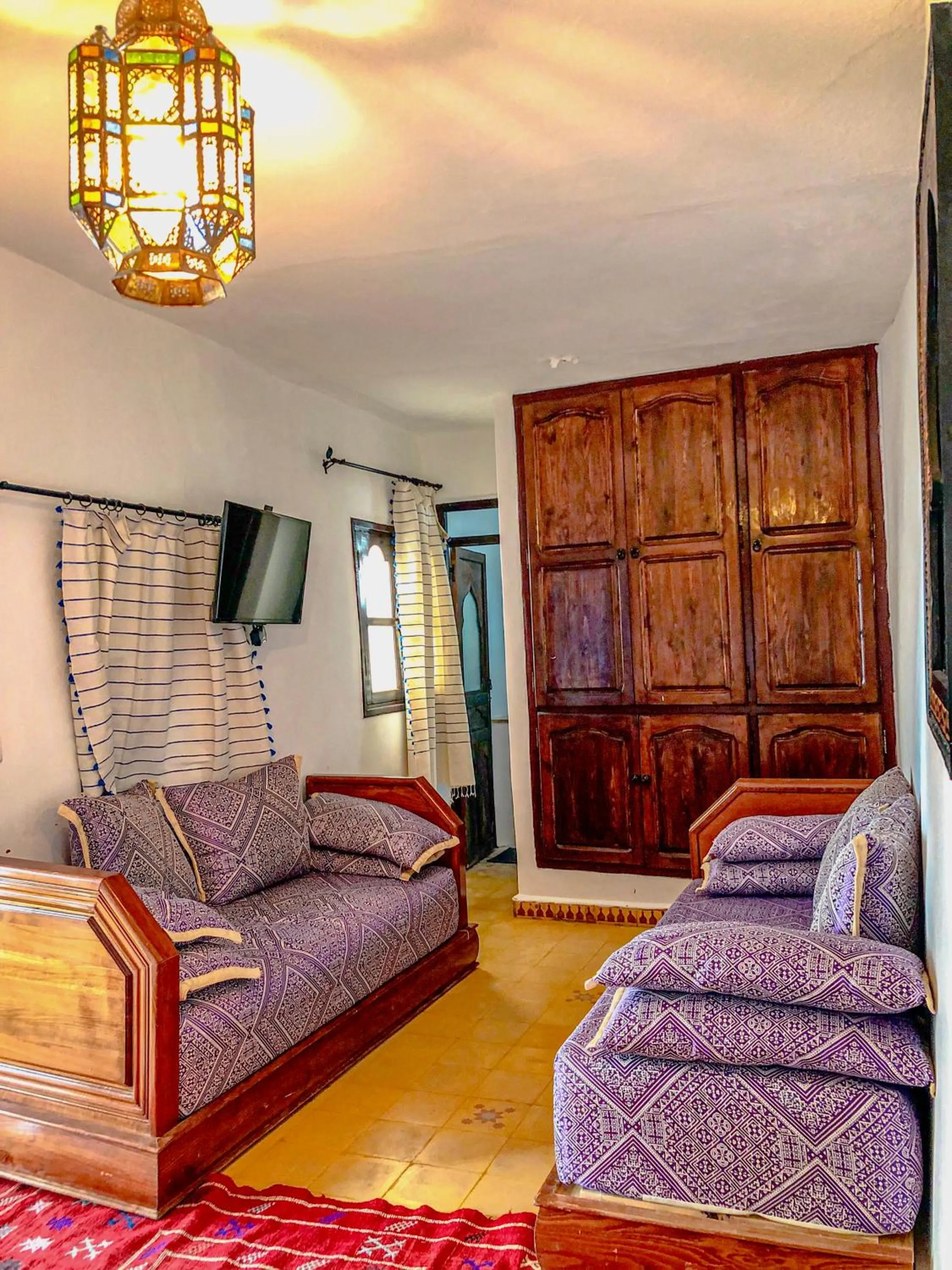 Bed in Riad Said Chaouen