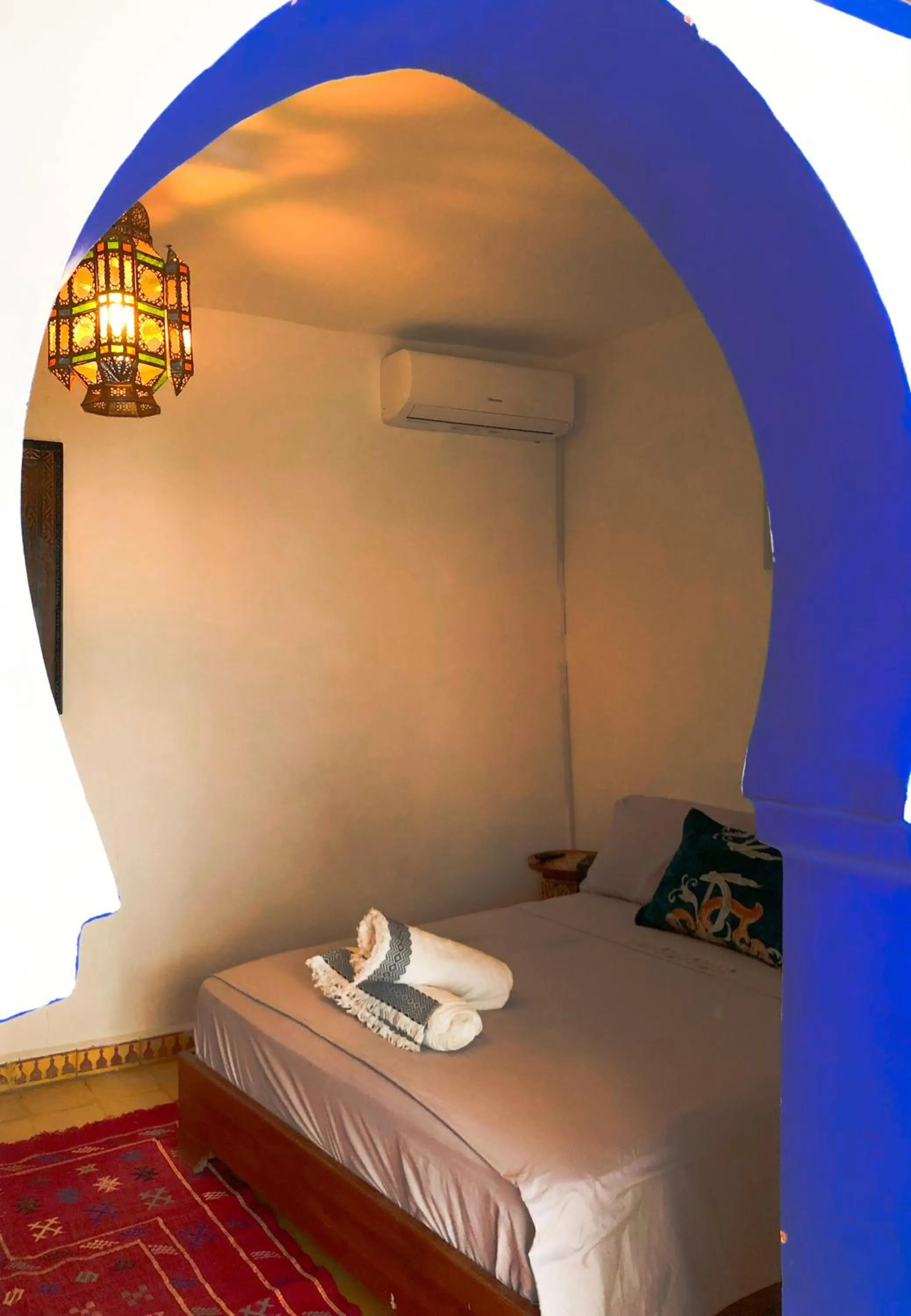 Bed in Riad Said Chaouen
