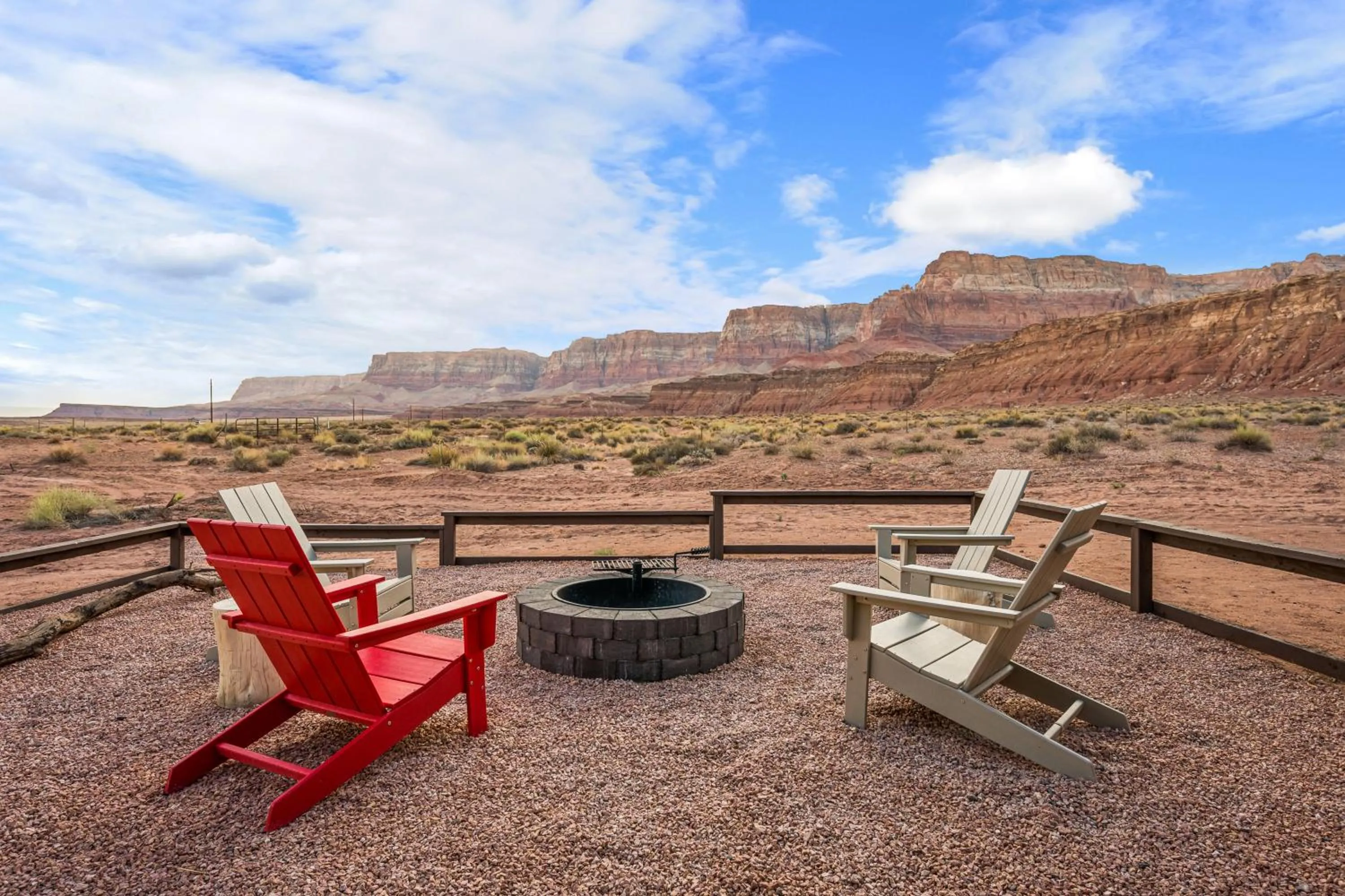 Patio in Marble Canyon Lodge