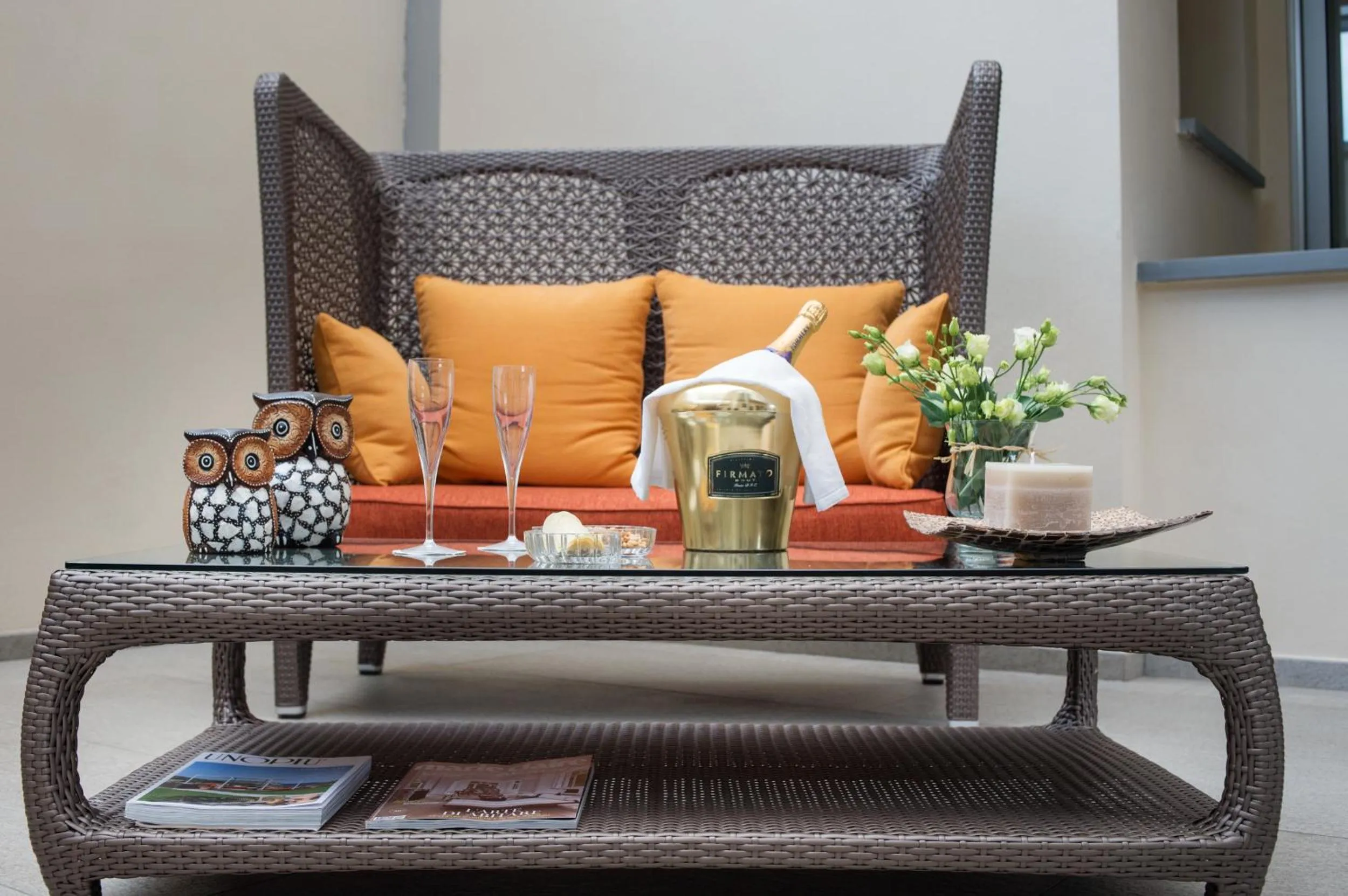 Patio in Hotel La Villetta