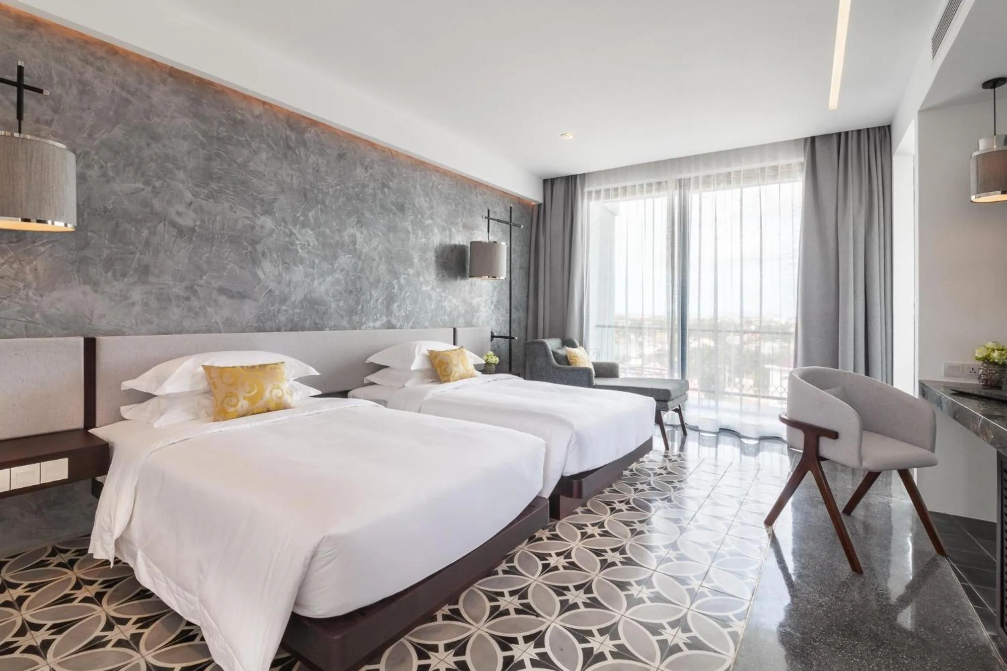 Photo of the whole room, Bed in Hotel Vellita Siem reap