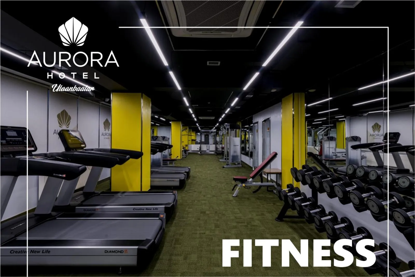 Fitness centre/facilities in Aurora Hotel