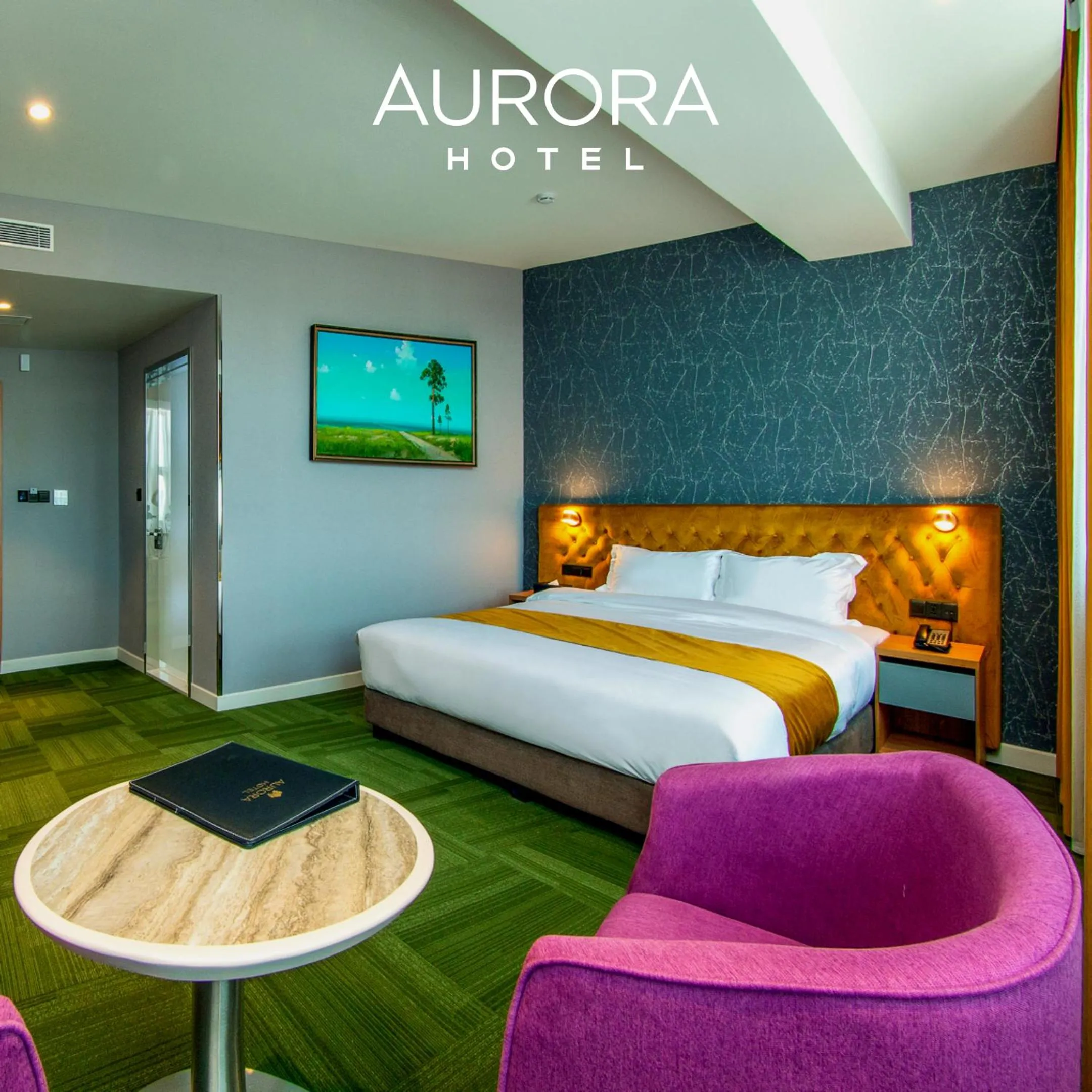 Bed in Aurora Hotel