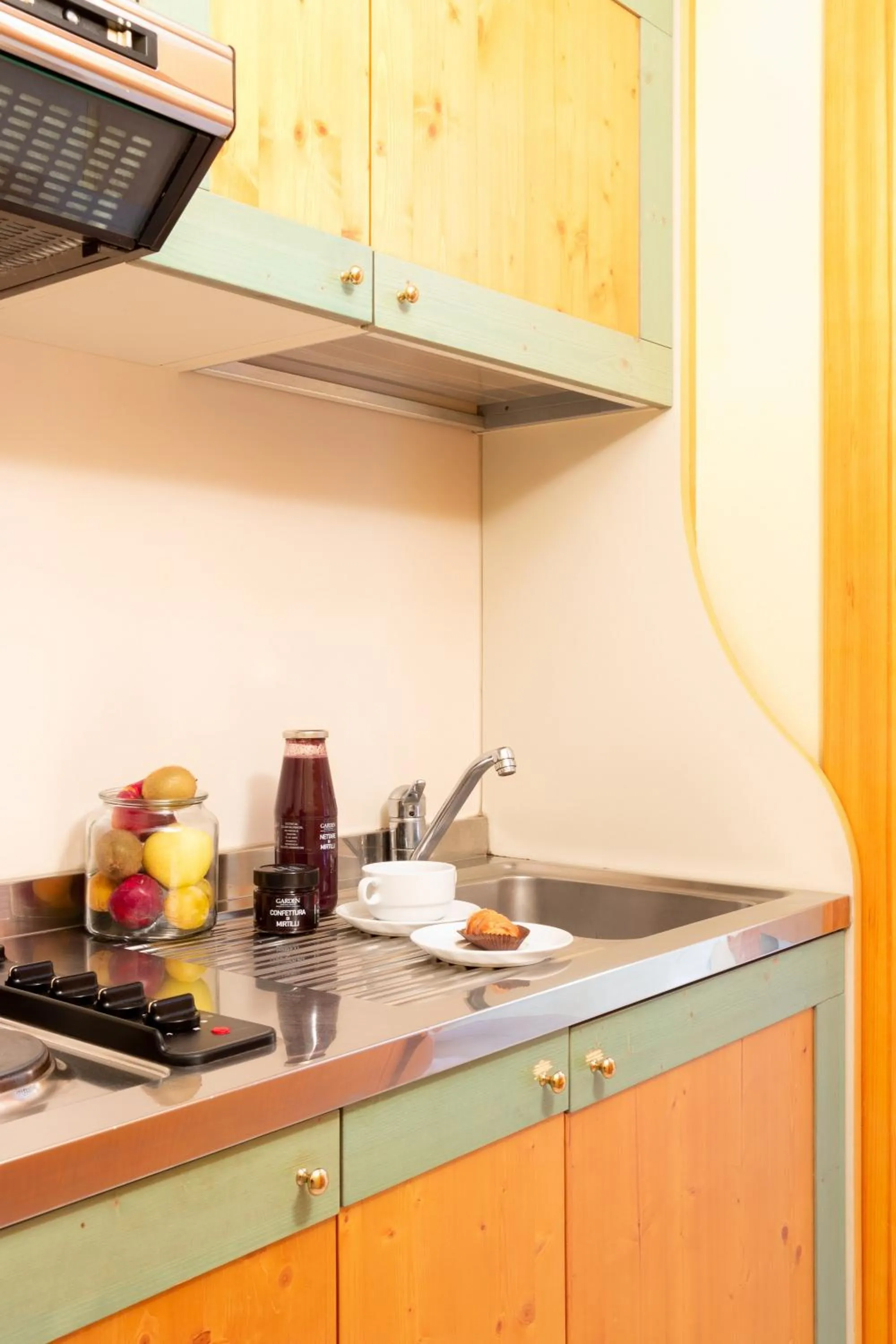 Kitchen or kitchenette in Nevesole Folgarida Resort Aparthotel