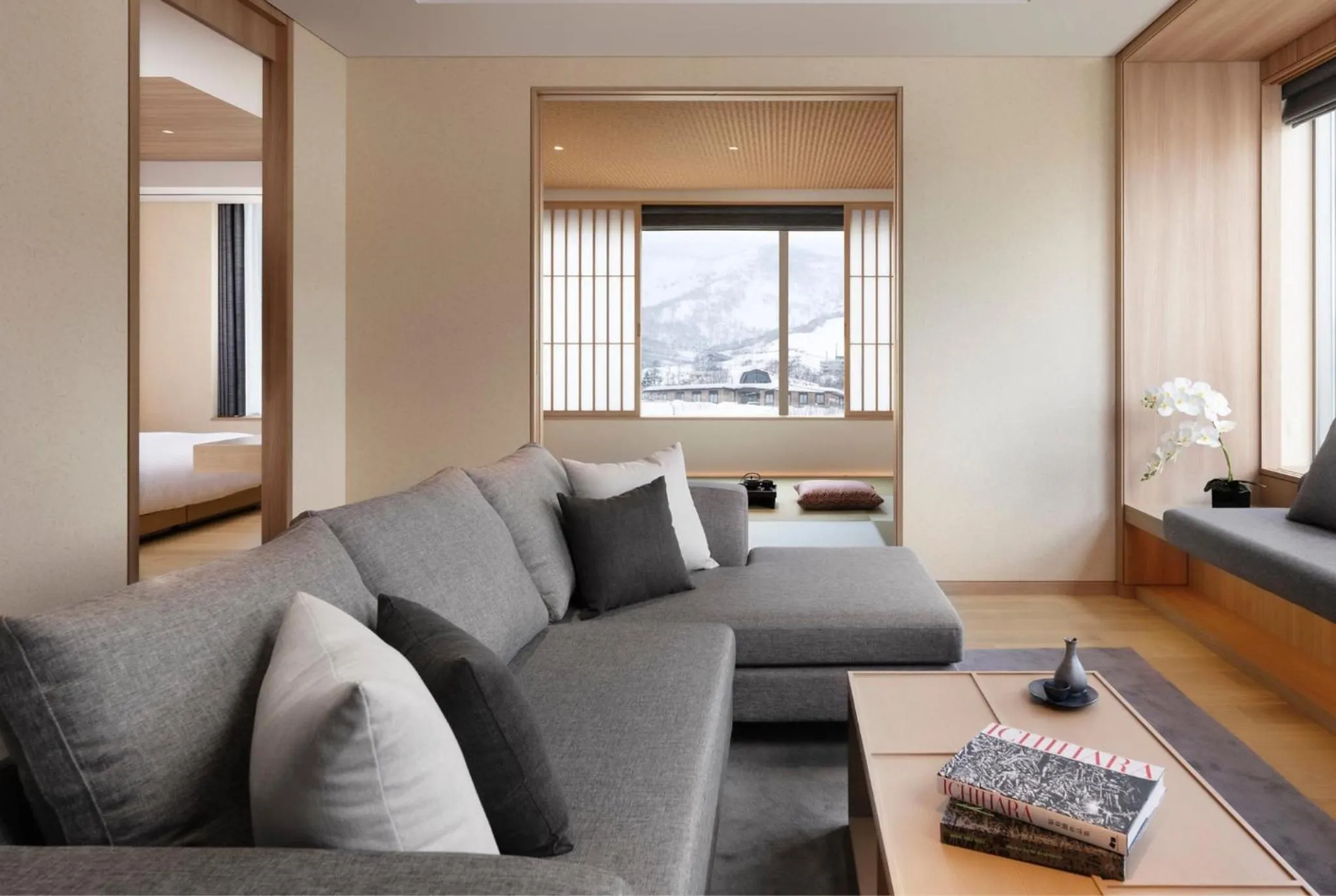 Living room in Setsu Niseko