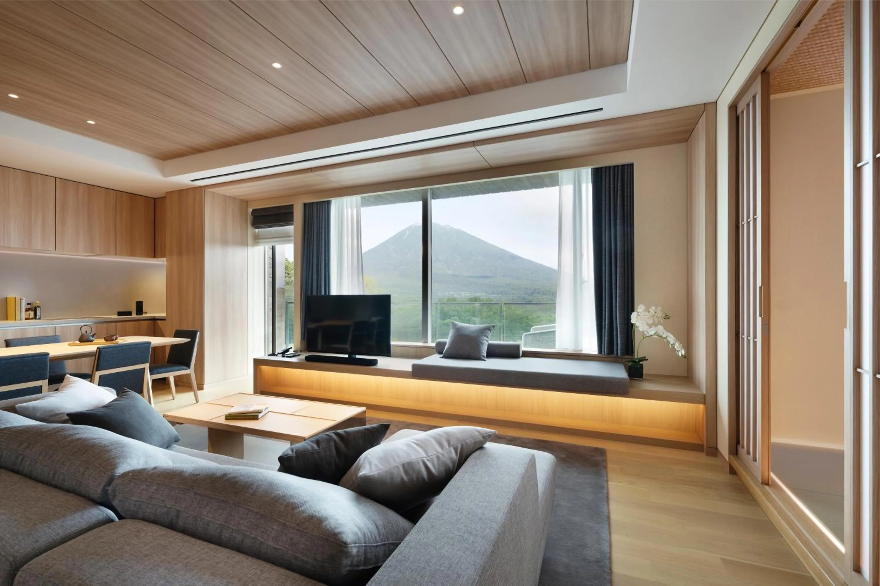 Living room in Setsu Niseko
