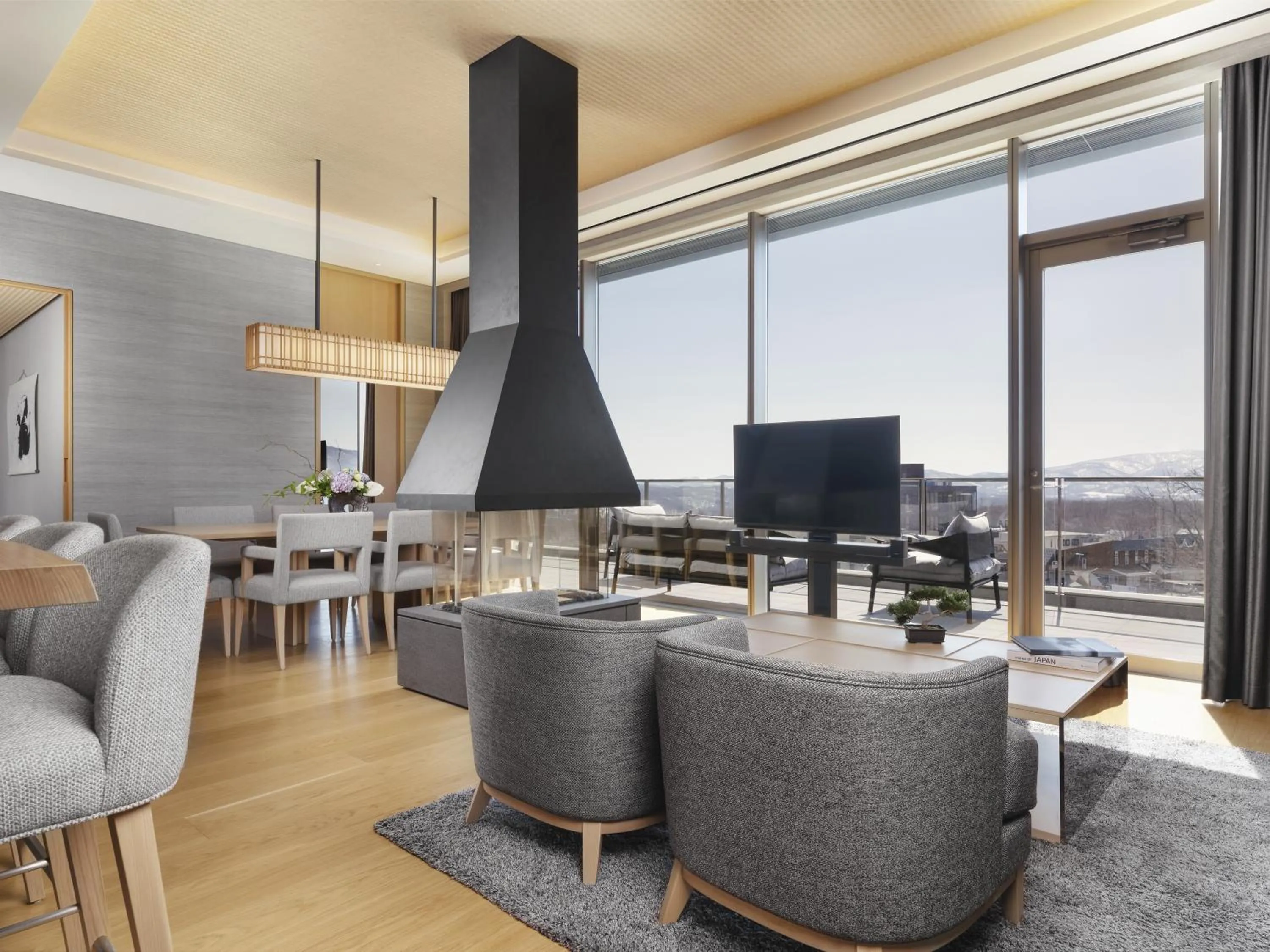 Living room in Setsu Niseko