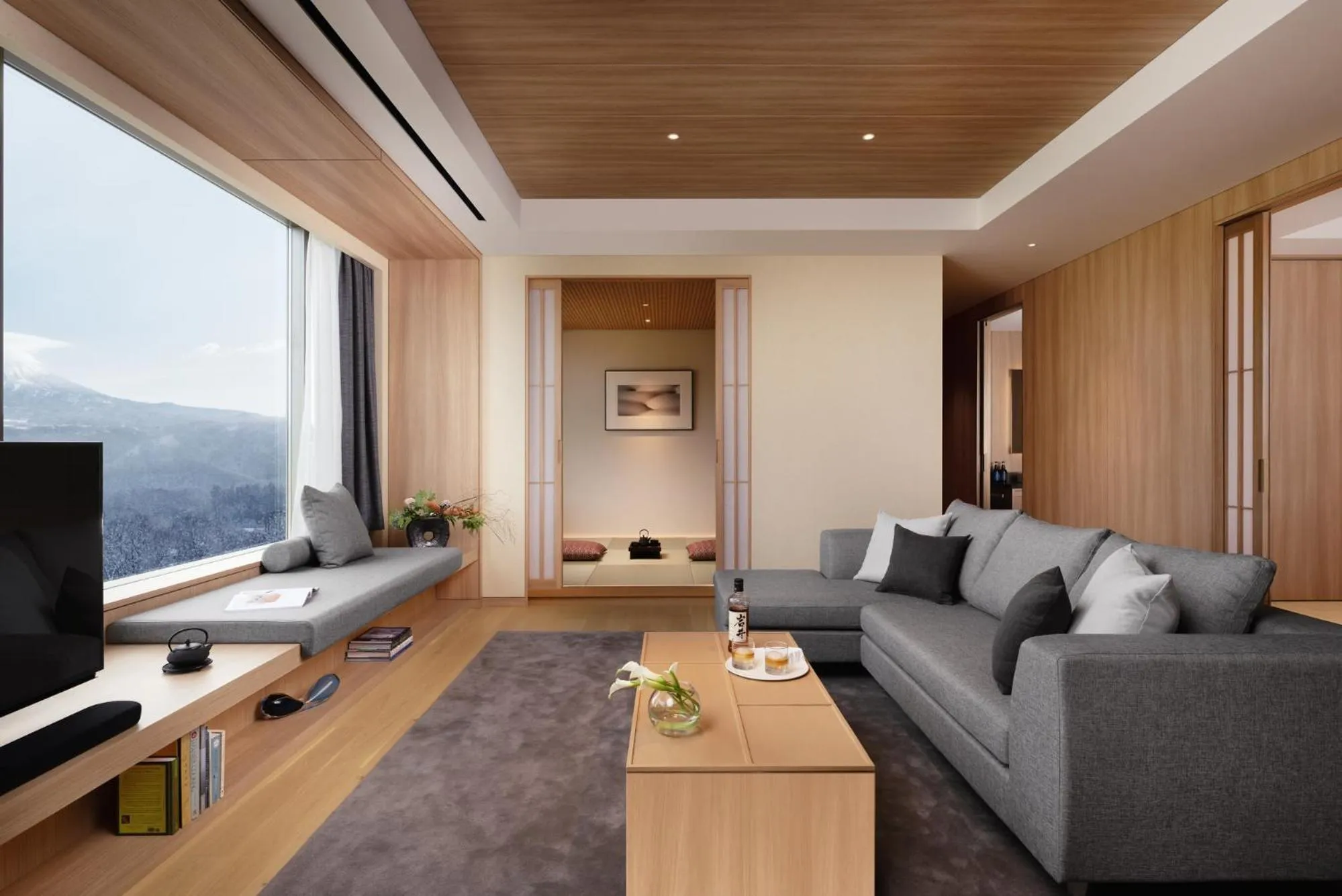 Living room in Setsu Niseko