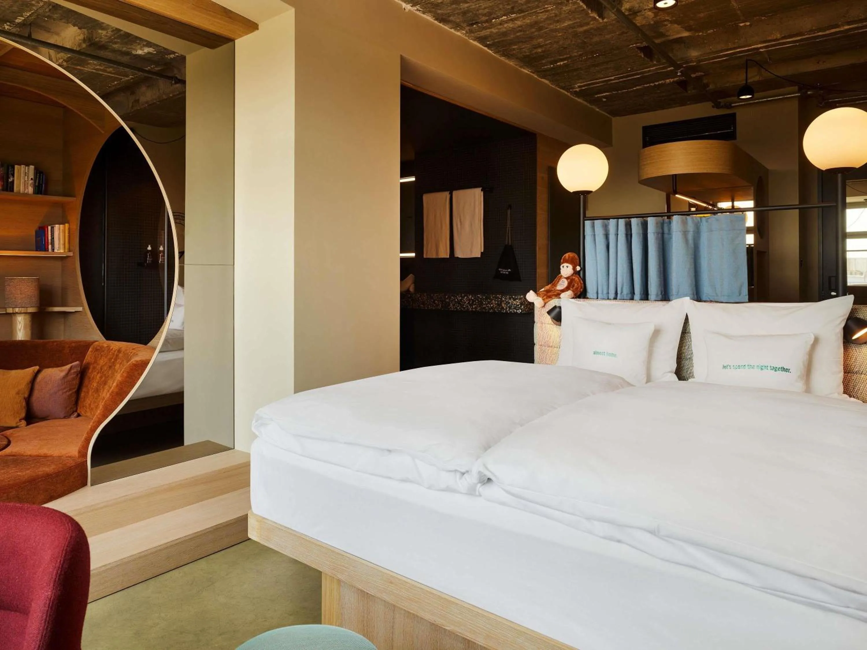 Bedroom, Bed in 25hours Hotel Bikini Berlin