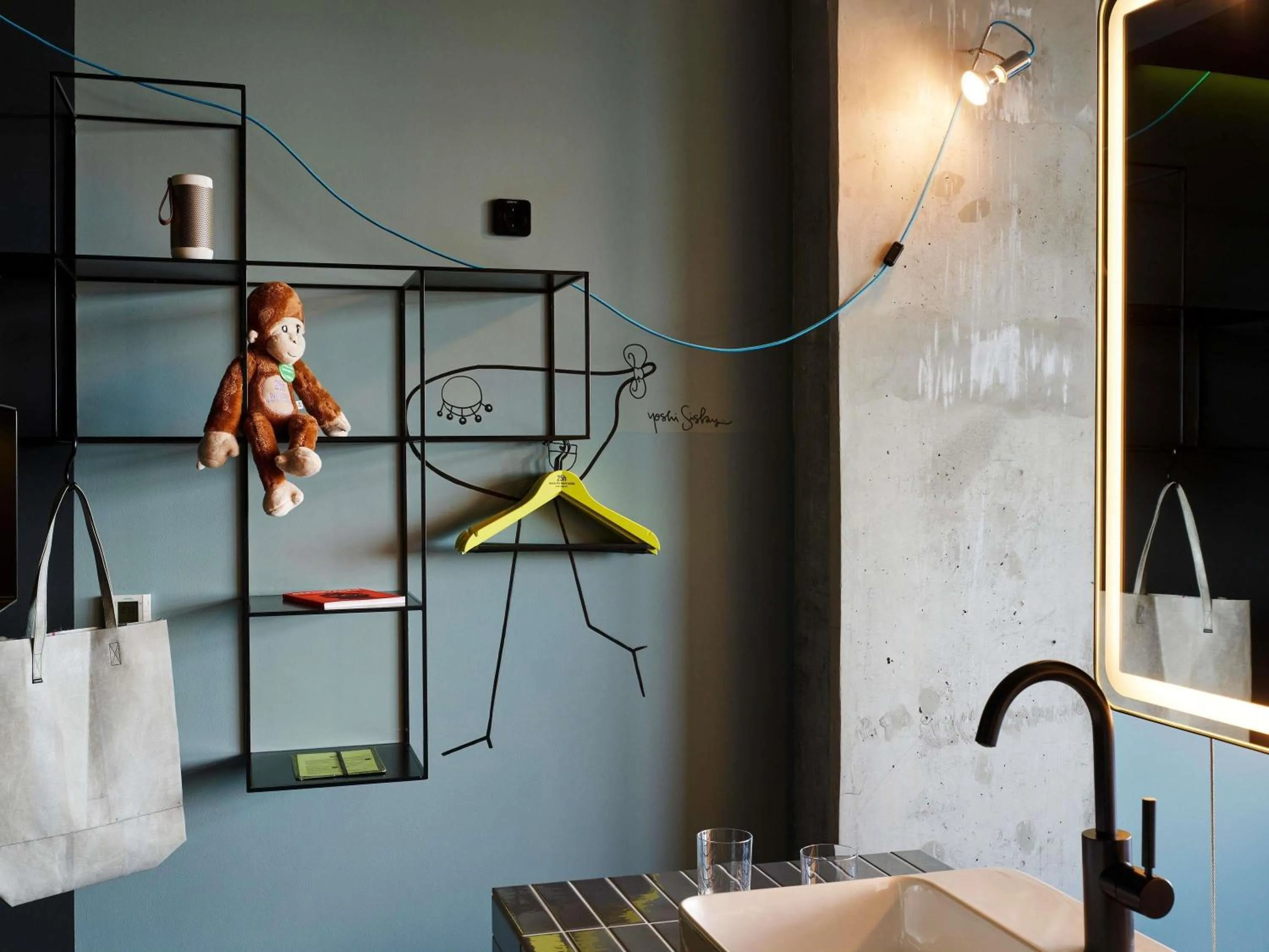 Bedroom in 25hours Hotel Bikini Berlin