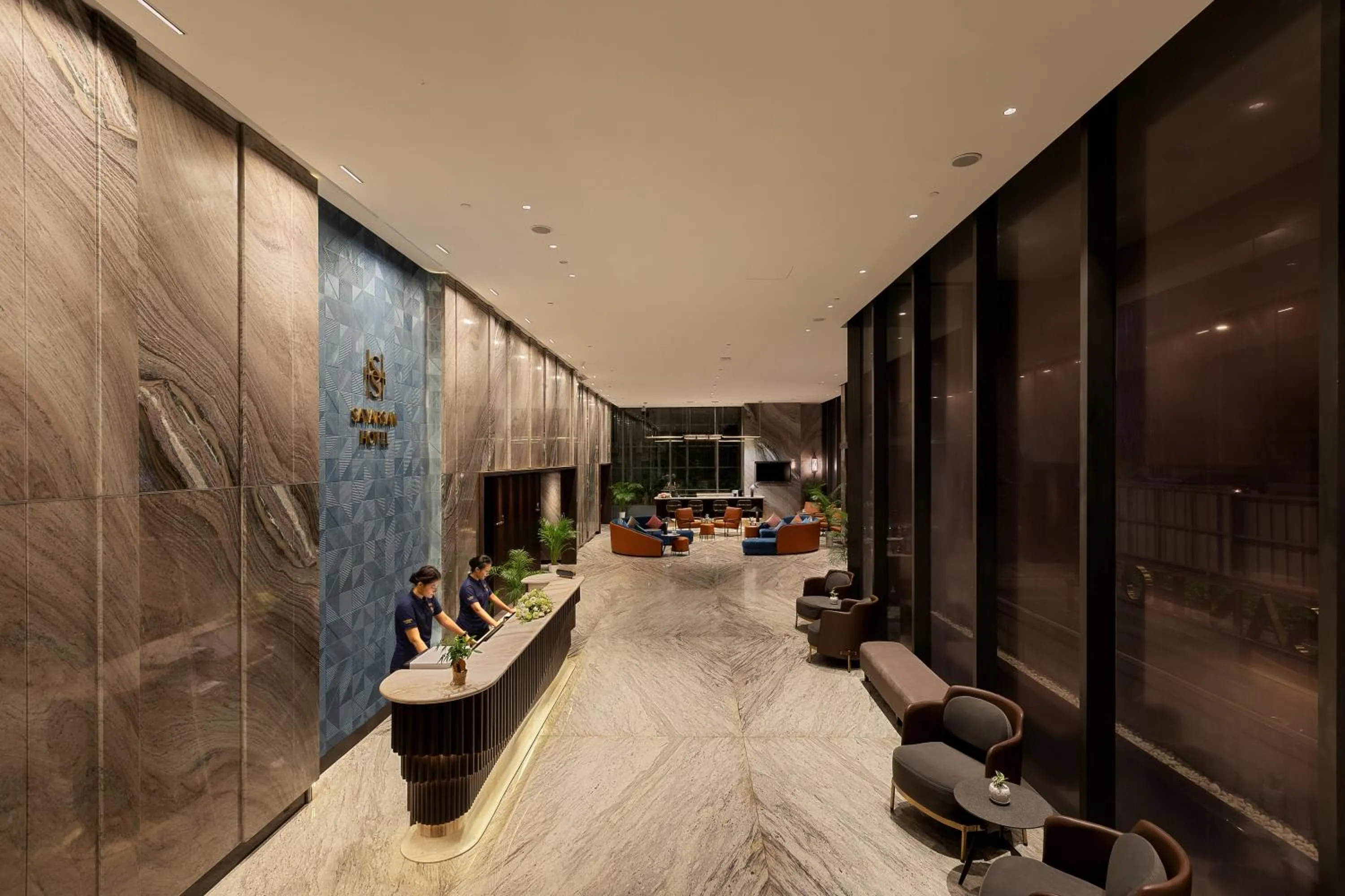 Lobby or reception in Sayarsan Hotel Yangon