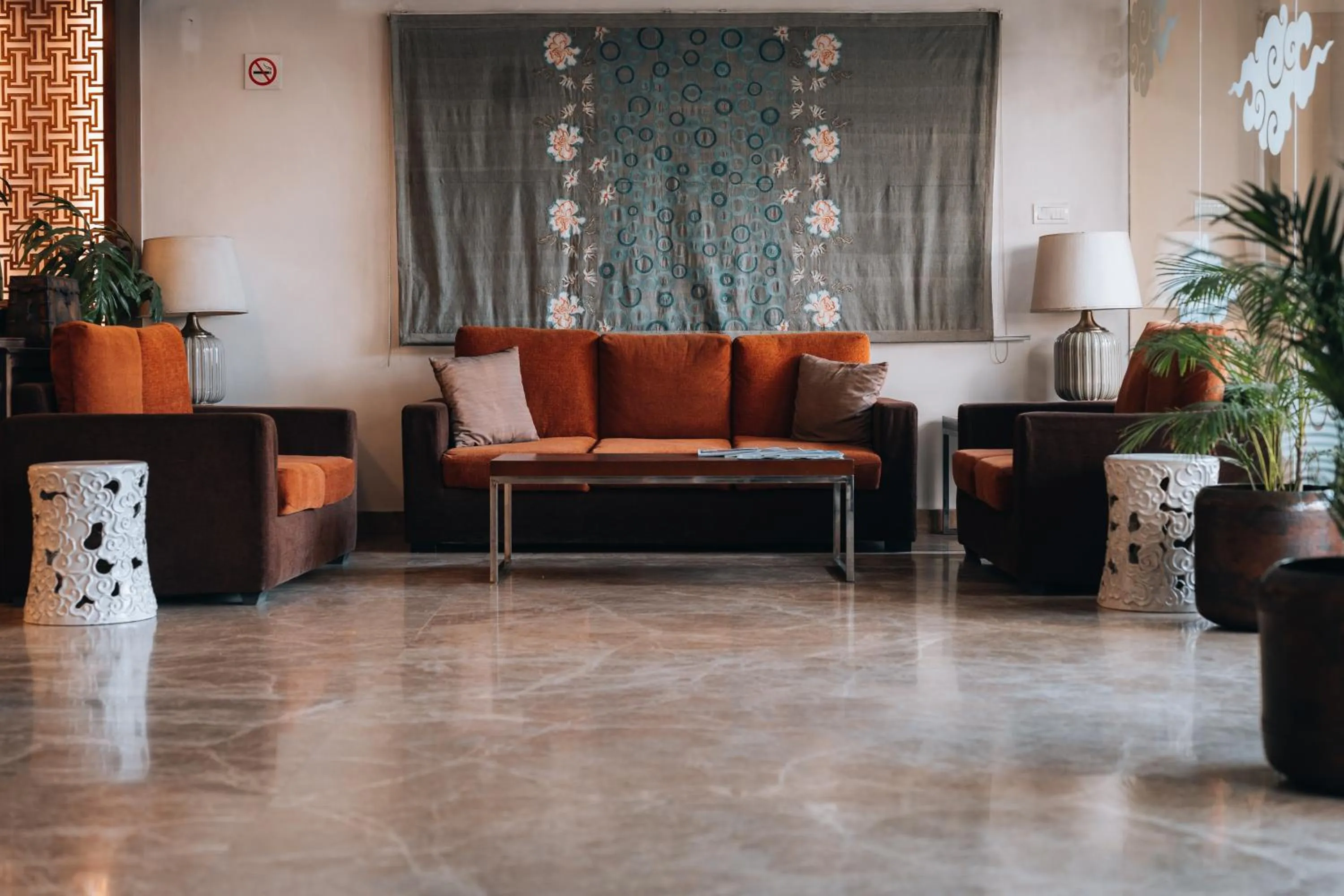 Lobby or reception in Hotel Shambala