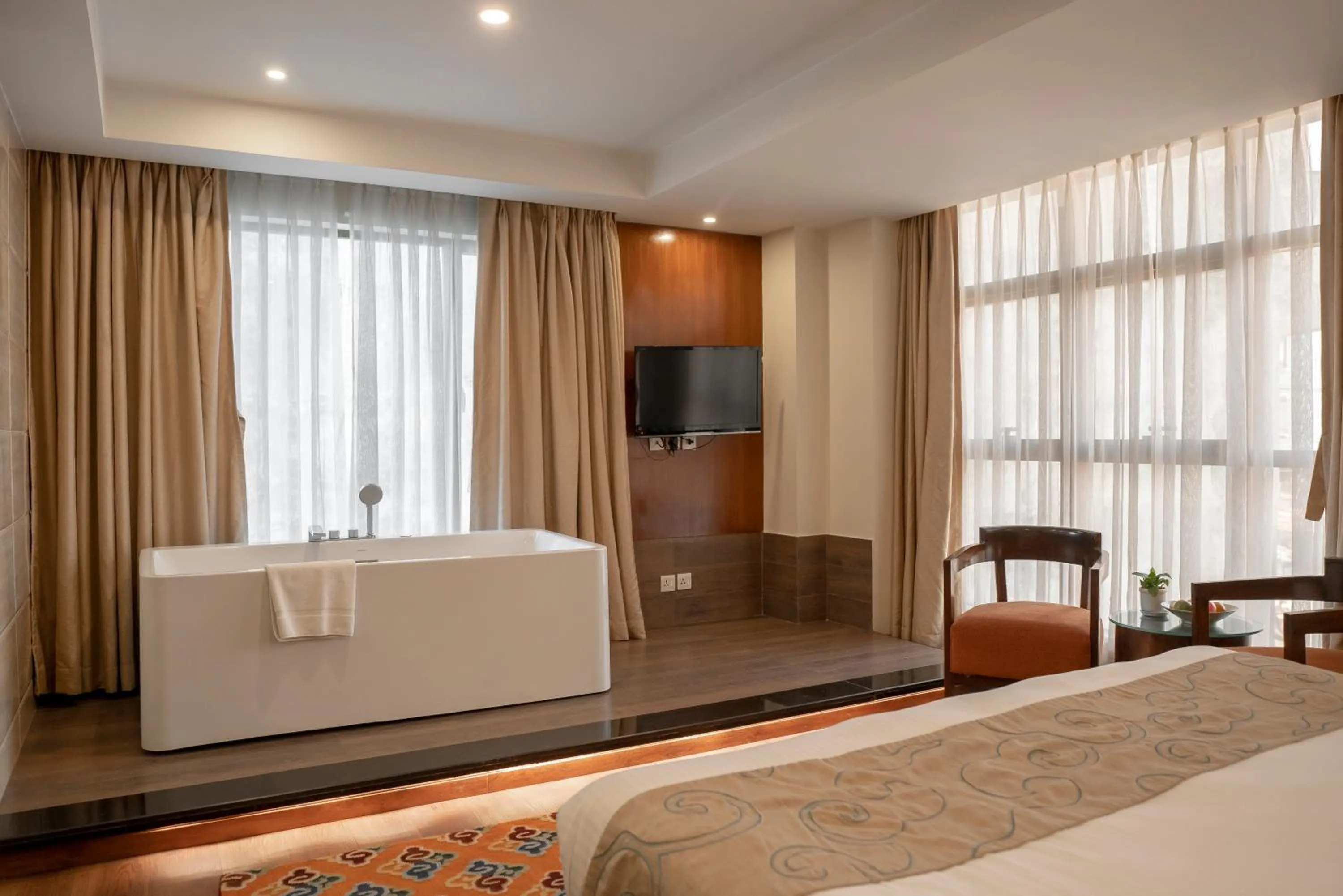 Bedroom, Bed in Hotel Shambala