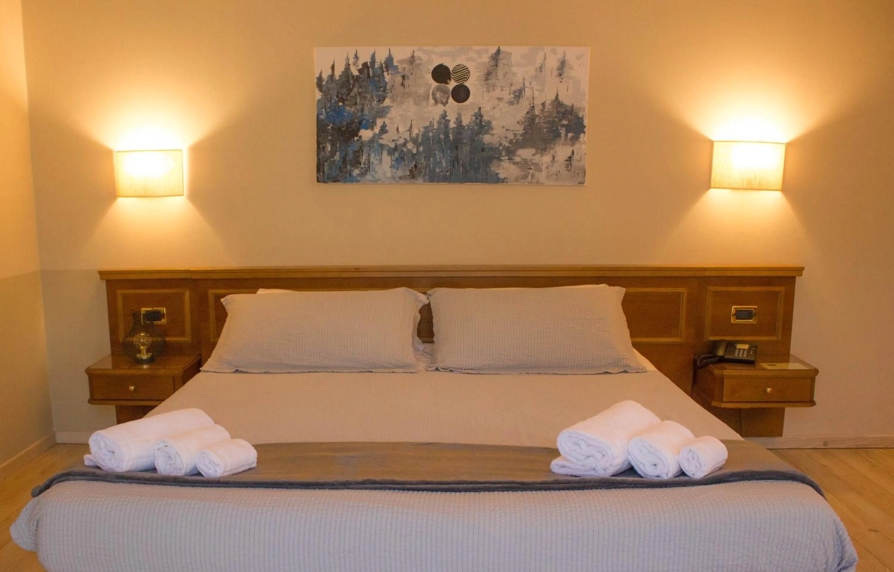 Bed in Hotel Valentino