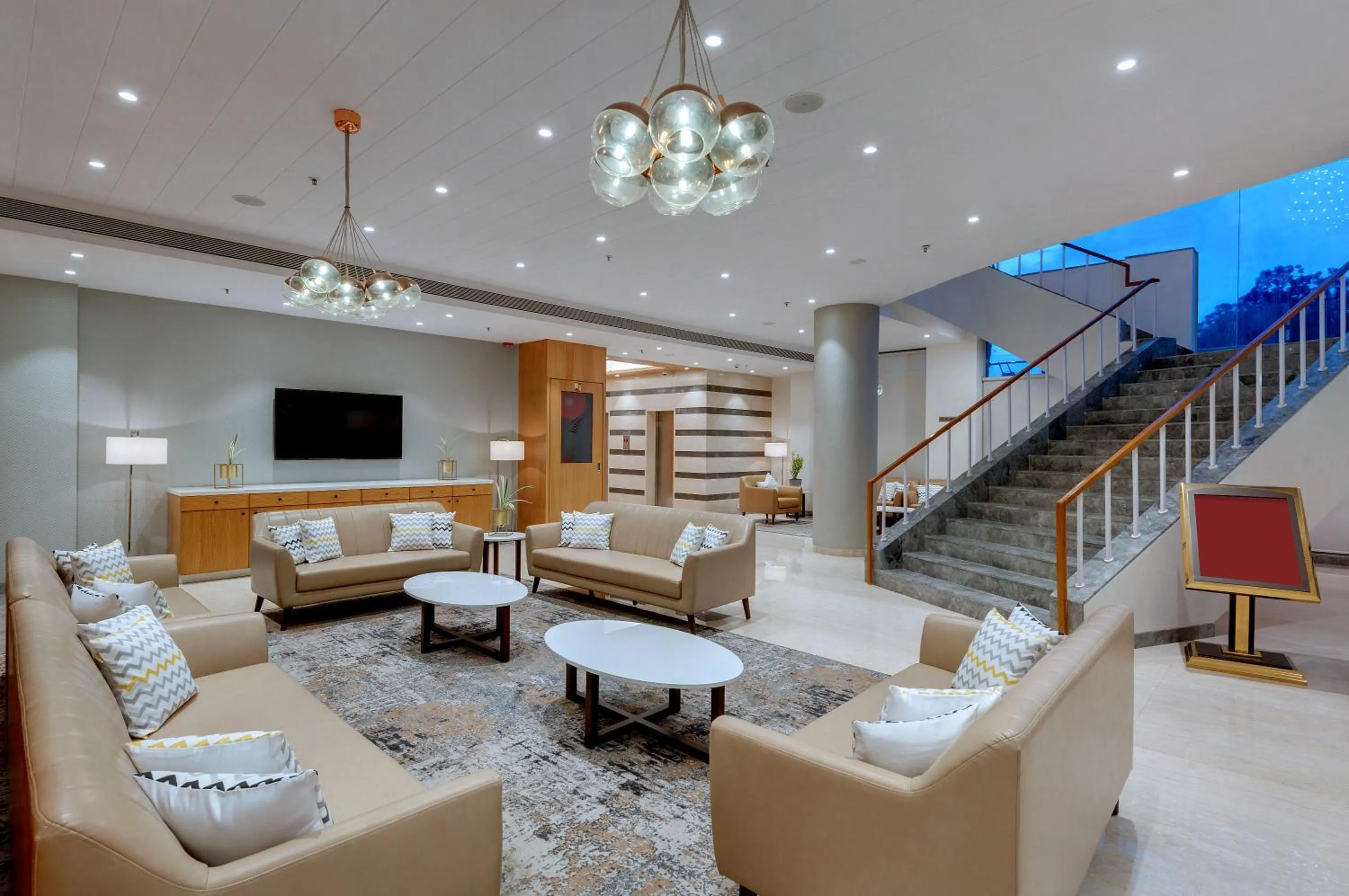 Seating area in The Fern Residency Turbhe