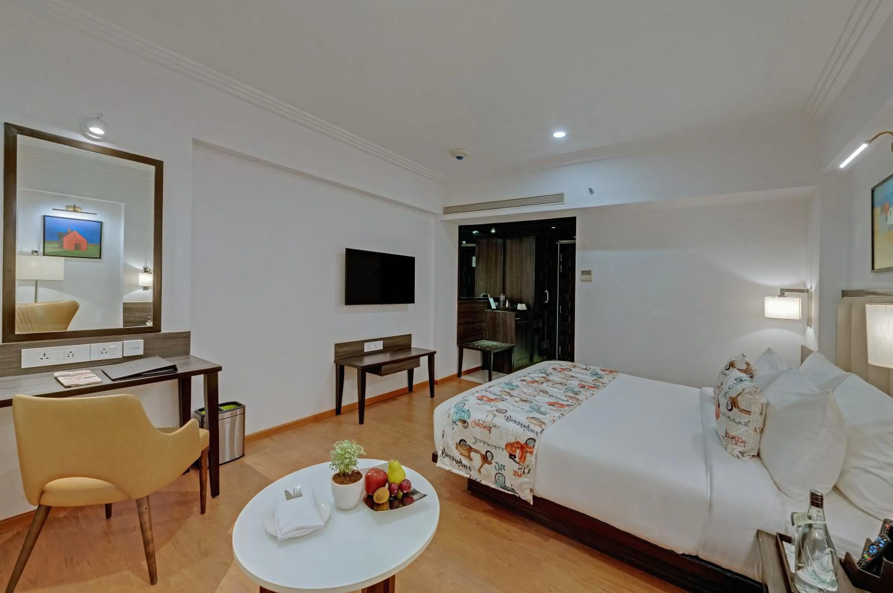 Bed in The Fern Residency Turbhe