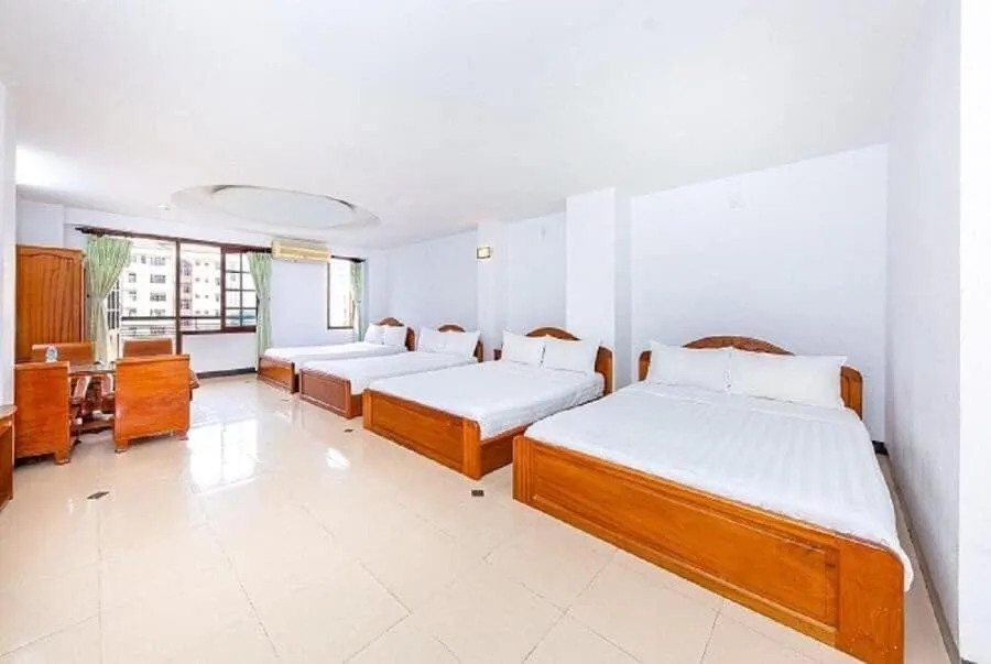 Bed in Minh Cat Hotel