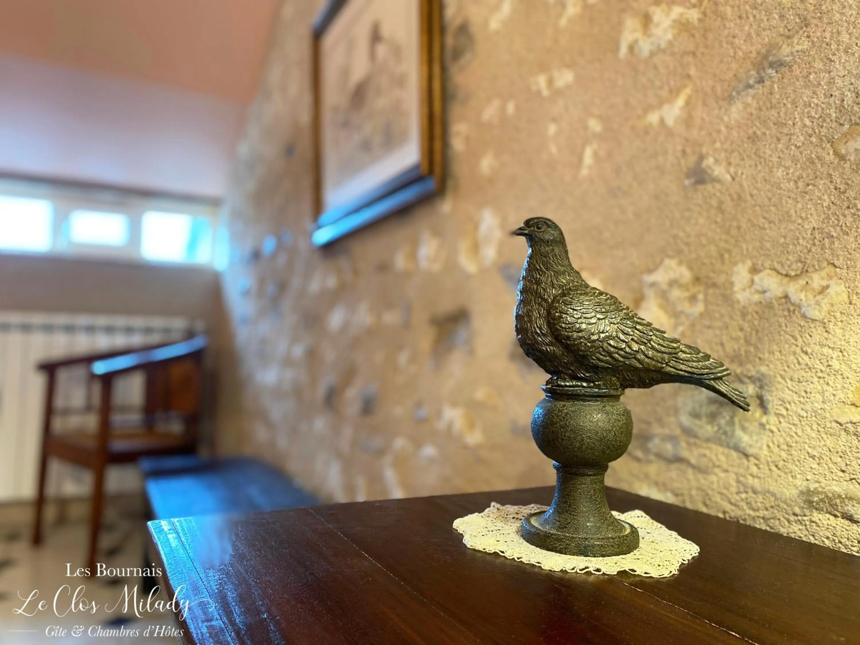 Decorative detail in Chambres d'Hôtes Les Bournais - Le Clos Milady
