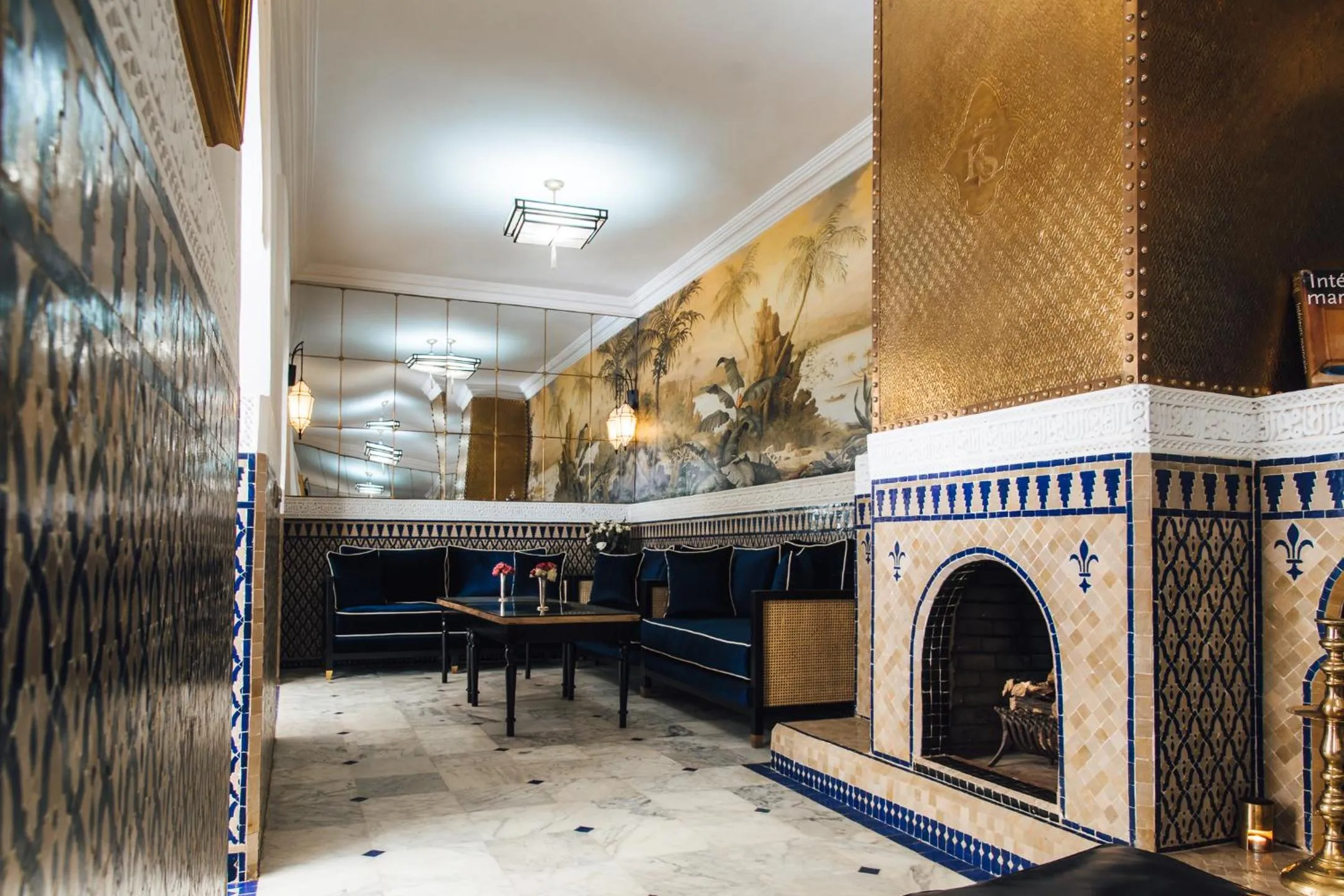 Living room in Riad Ksar Al Amal & Spa