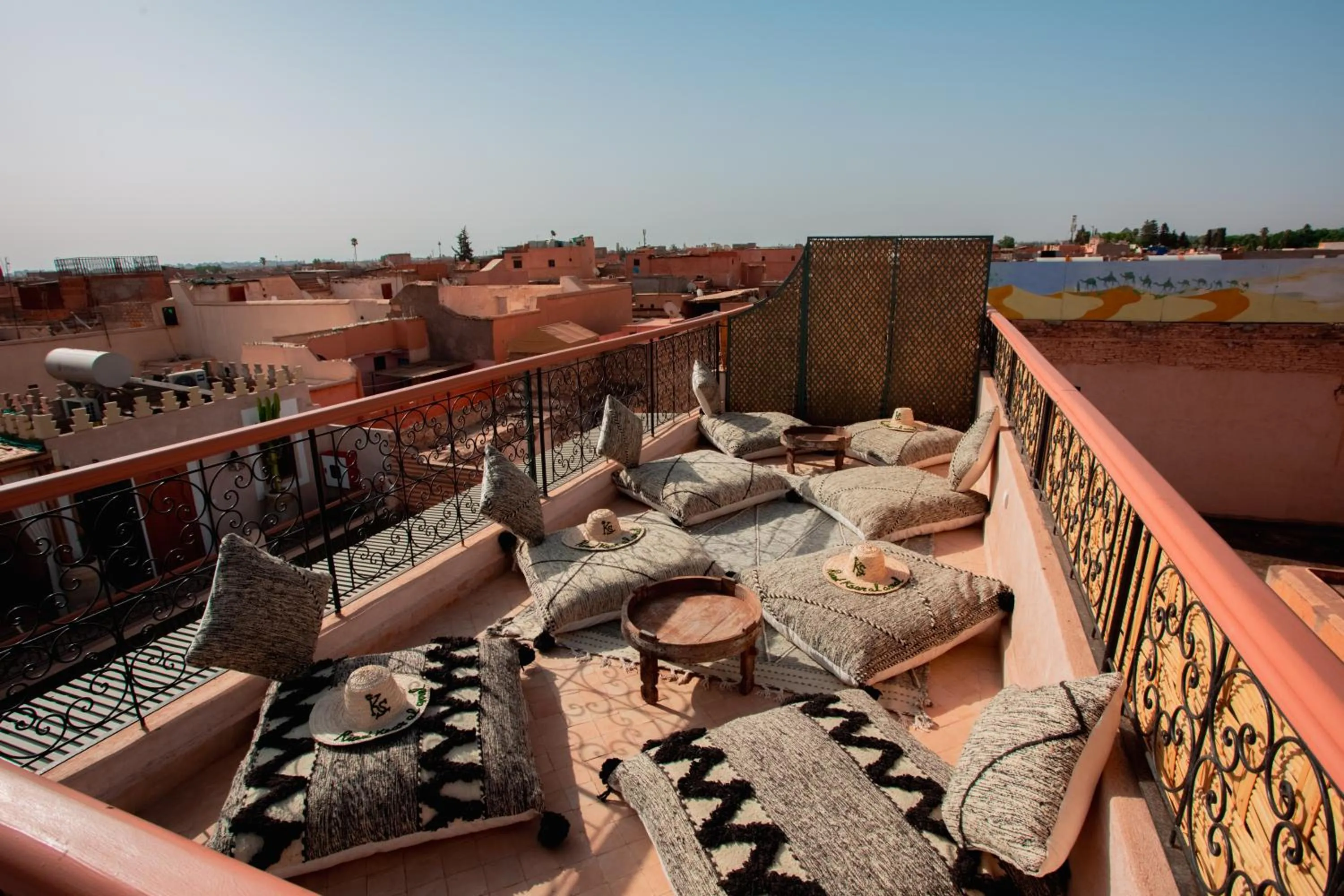 Balcony/Terrace in Riad Ksar Al Amal & Spa