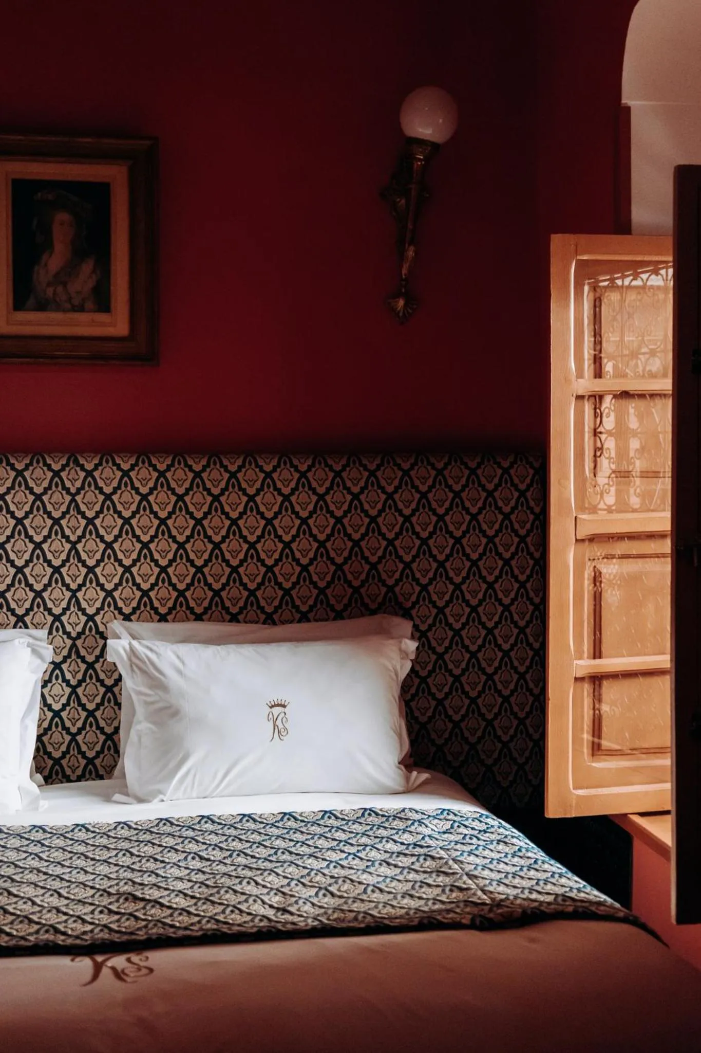 Bed in Riad Ksar Al Amal & Spa