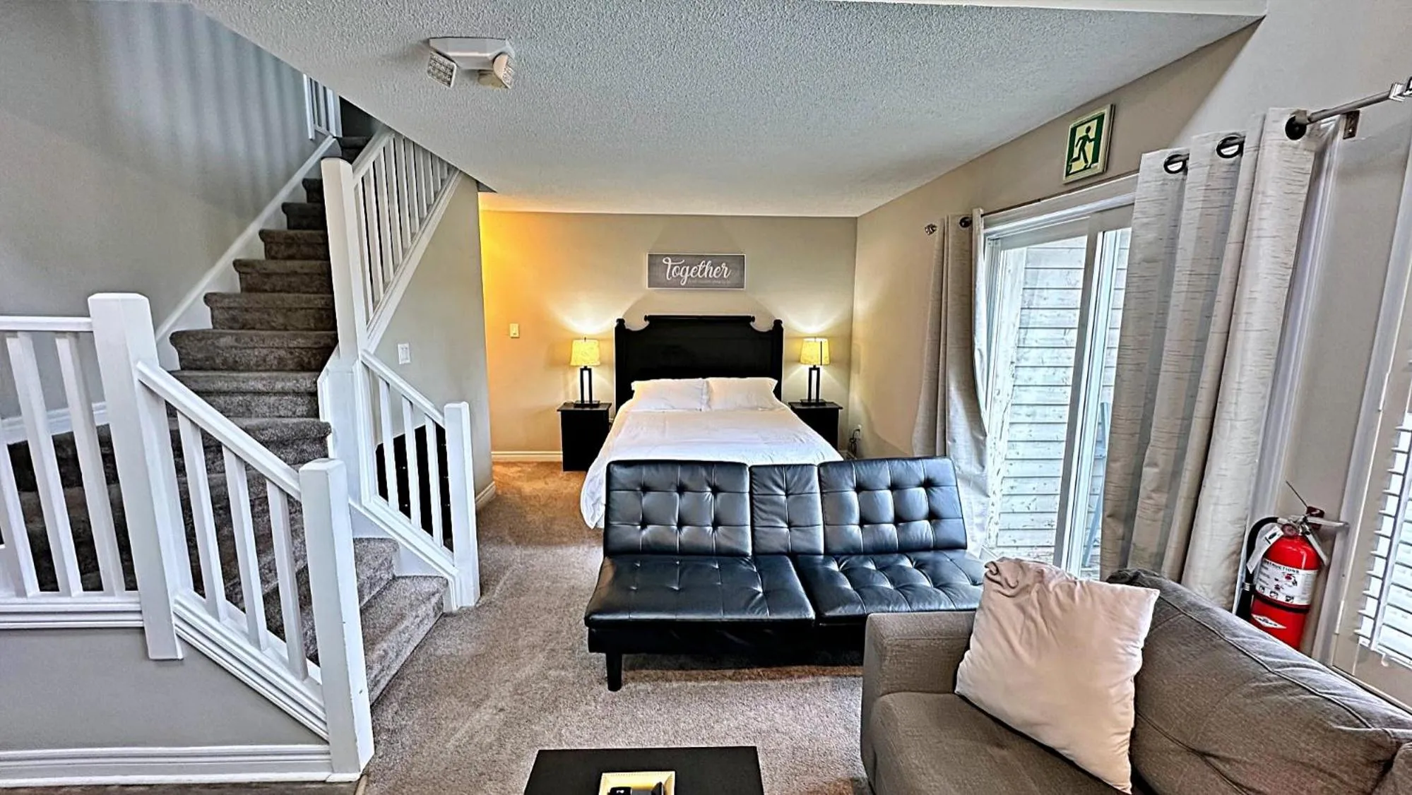 Living room, Bed in Freshly Upgraded Cozy Loft @ North Creek Resort