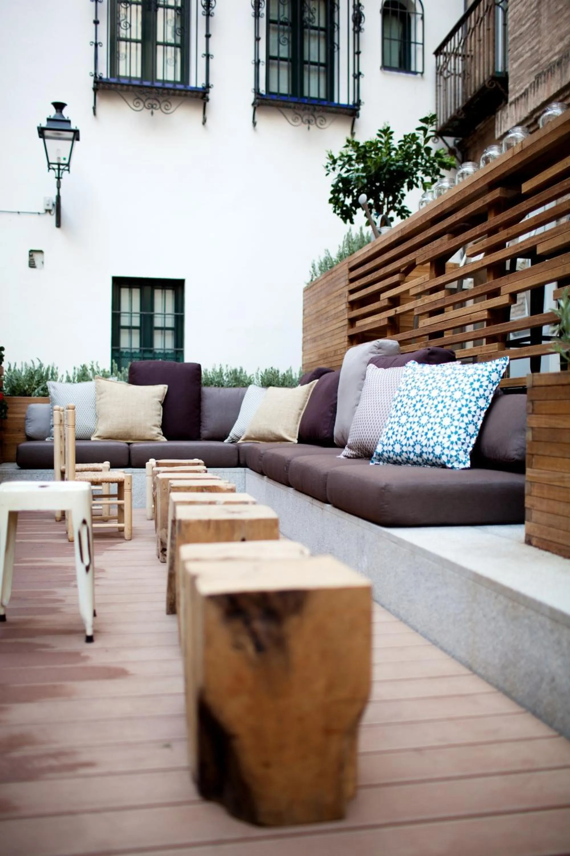 Balcony/Terrace in Toc Hostel Sevilla