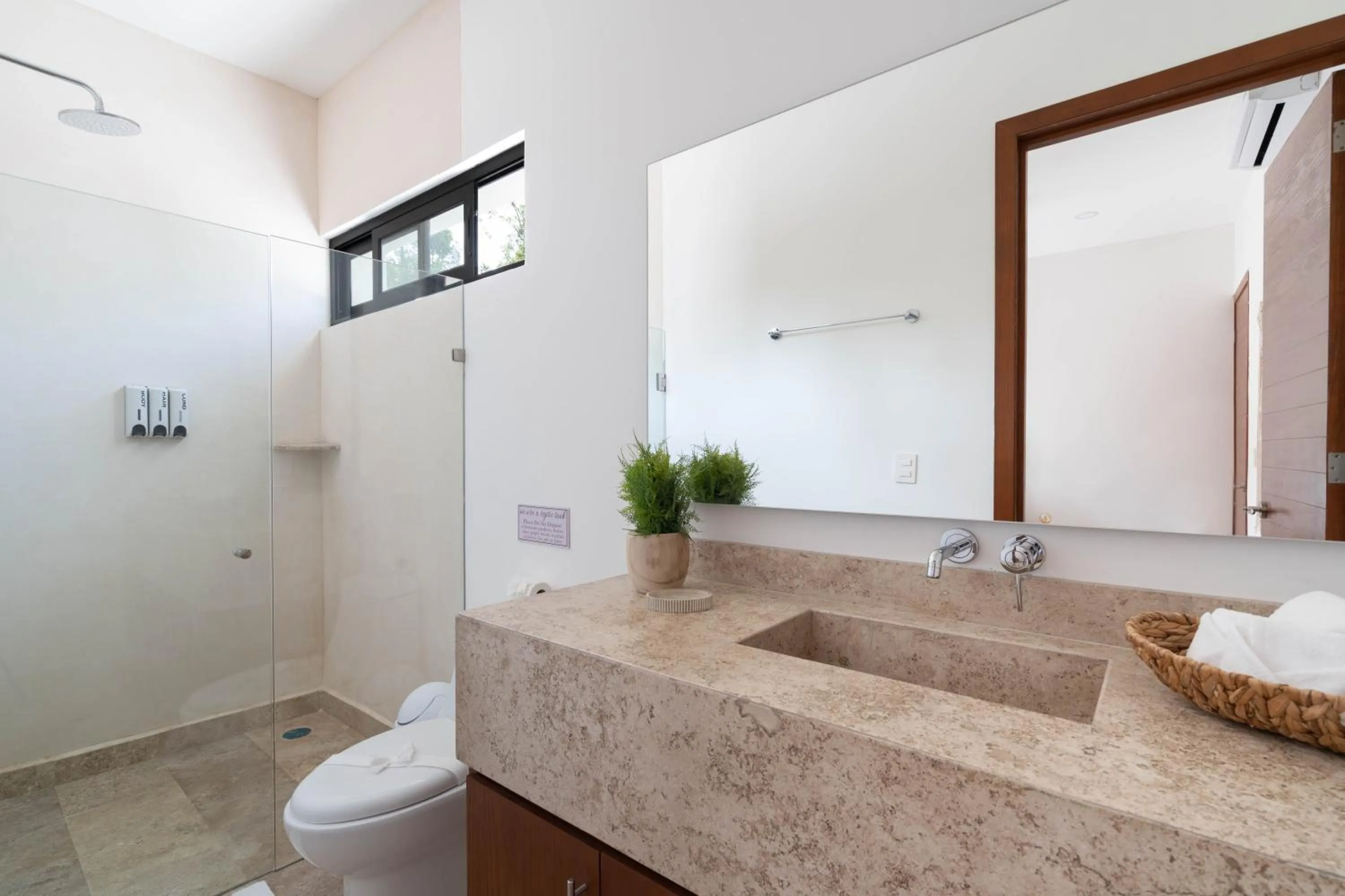 Shower in Tulum Cozy 3 Bedrooms Townhome-Centrally Located-Gated-WIFI
