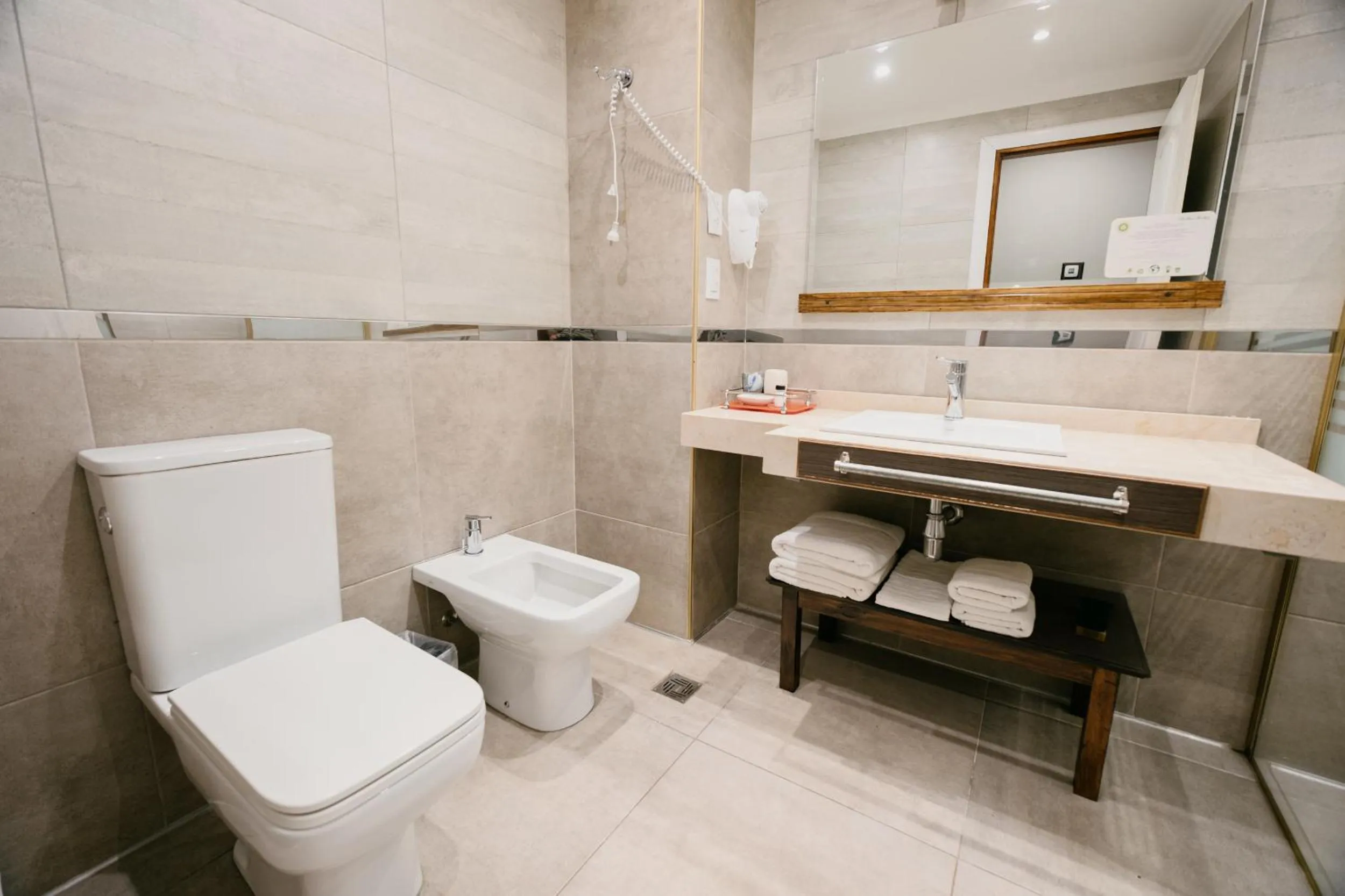 Bathroom in Chalten Suites Hotel